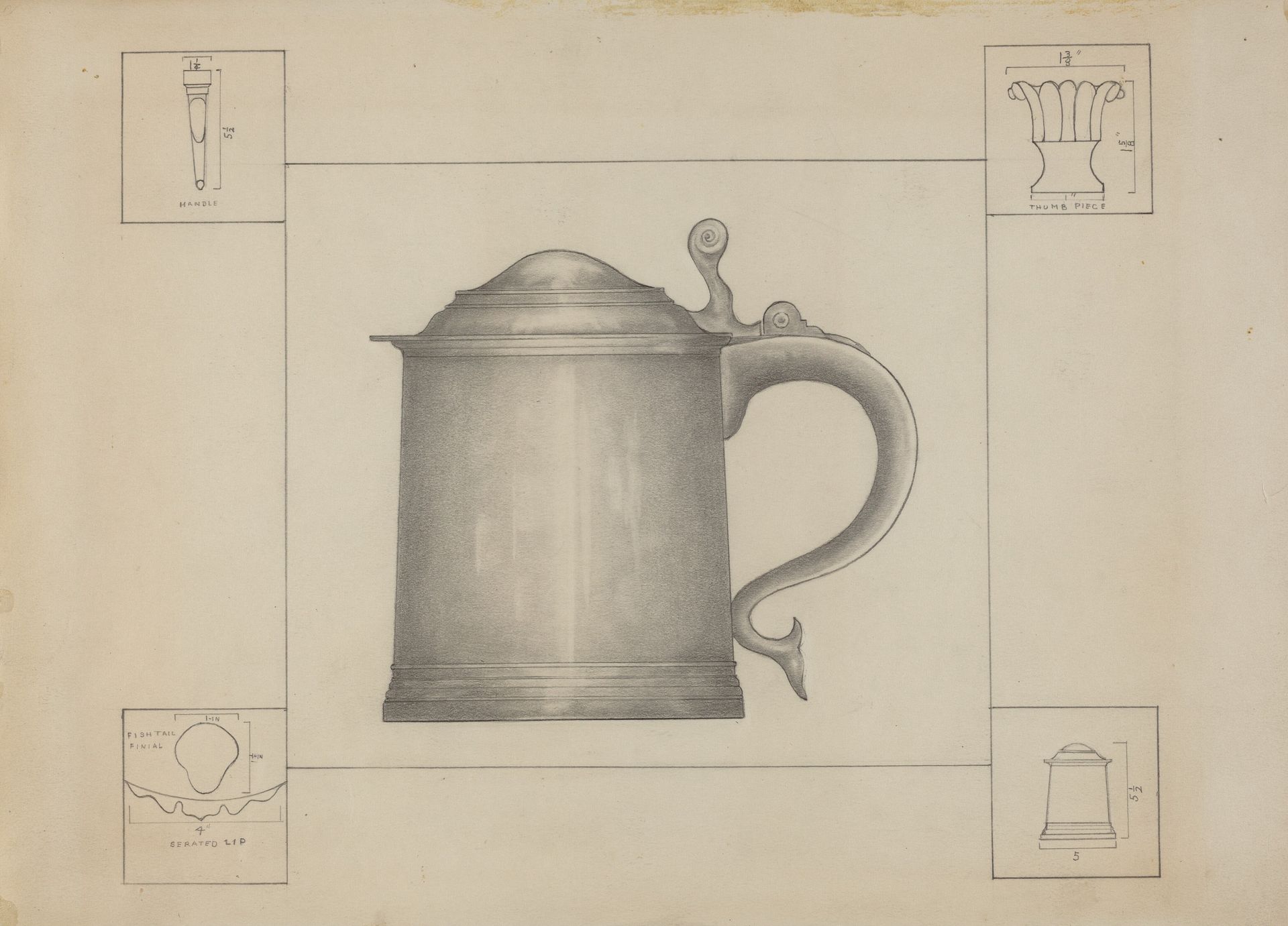 Pewter Tankard by Henry Meyers