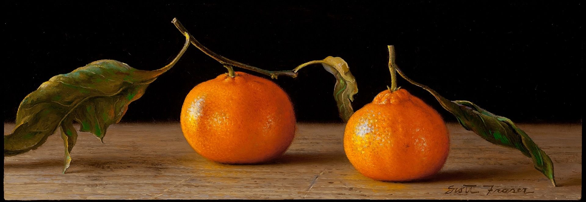 Two Satsumas, 2012 by Scott Fraser