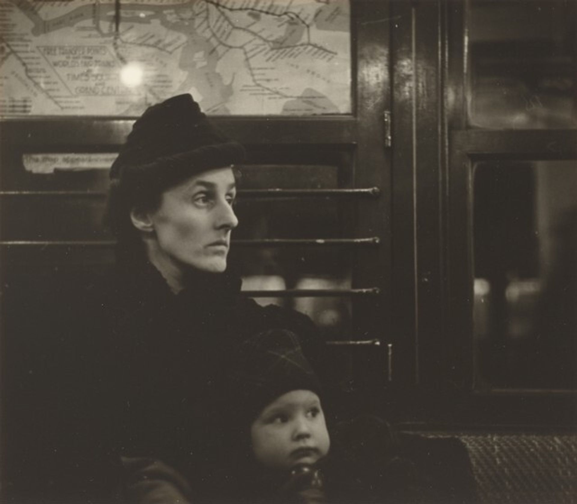 Subway Portrait by Walker Evans