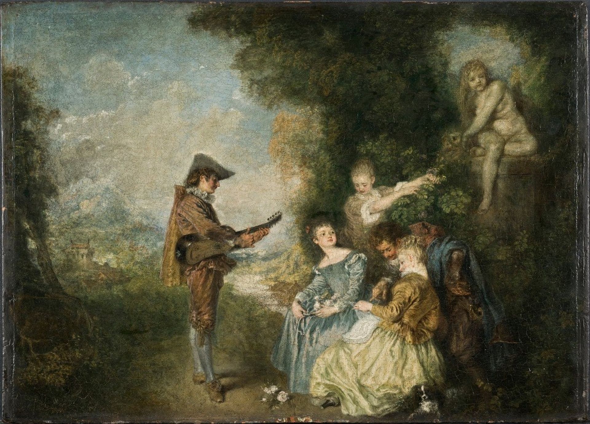 The Love Lesson by Jean-Antoine Watteau