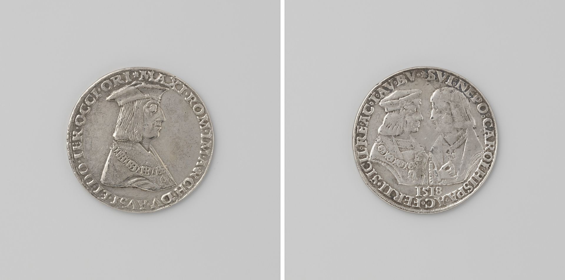 Maximiliaan I en zijn beide kleinzonen: Karel V en Ferdinand I by Anonymous