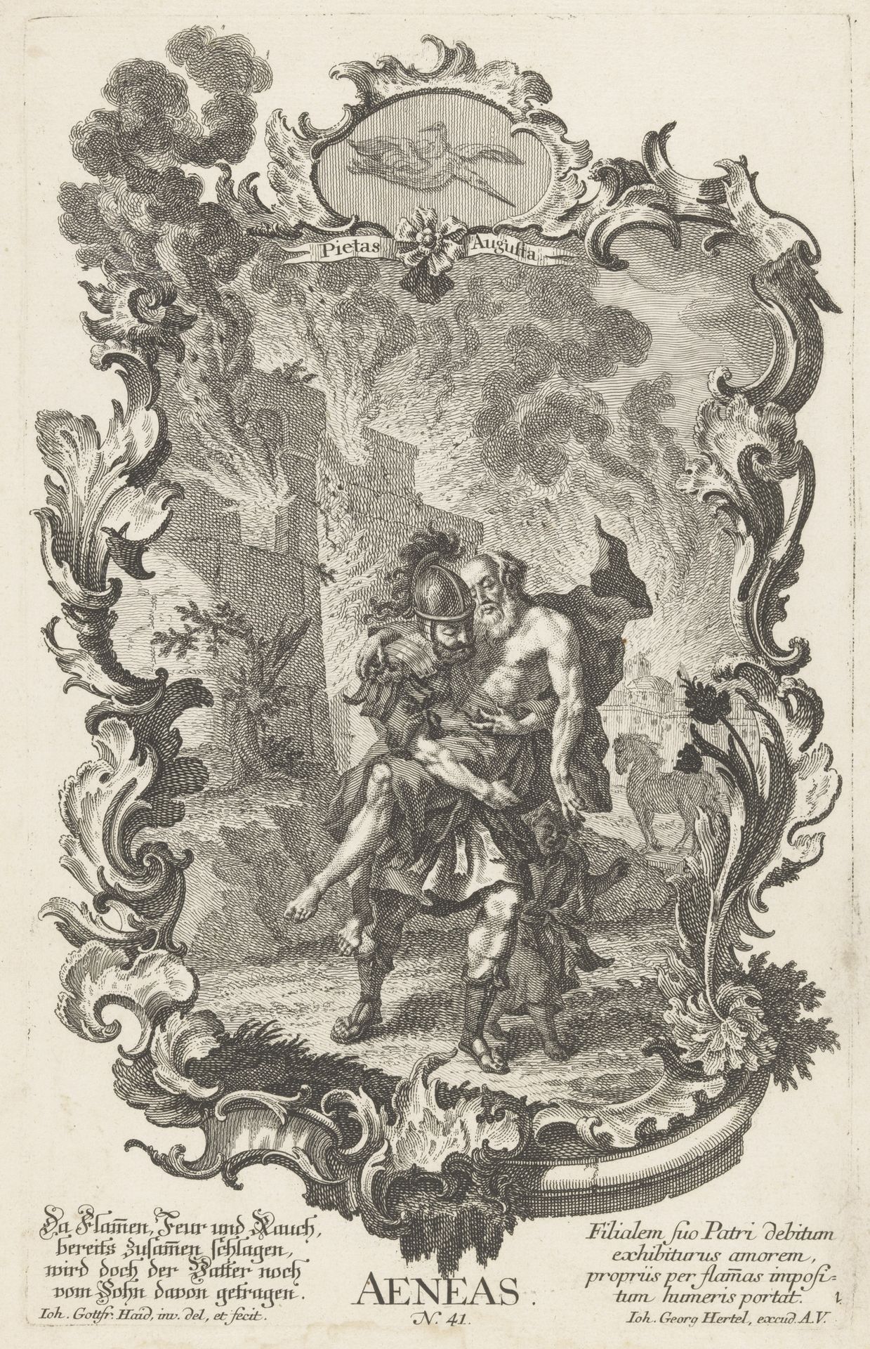 Aeneas by Johann Gottfried Haid