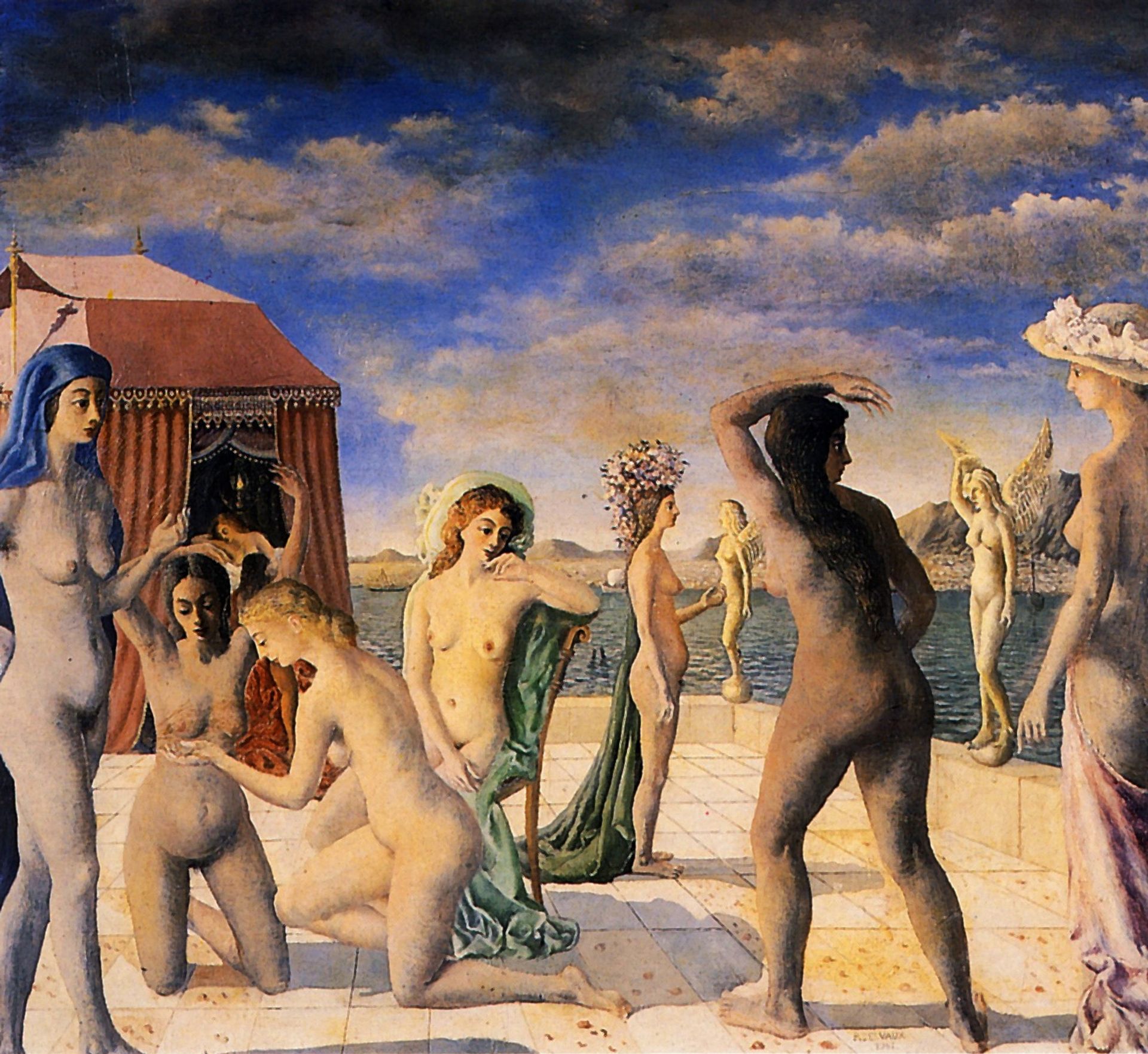 The Courtesans by Paul Delvaux