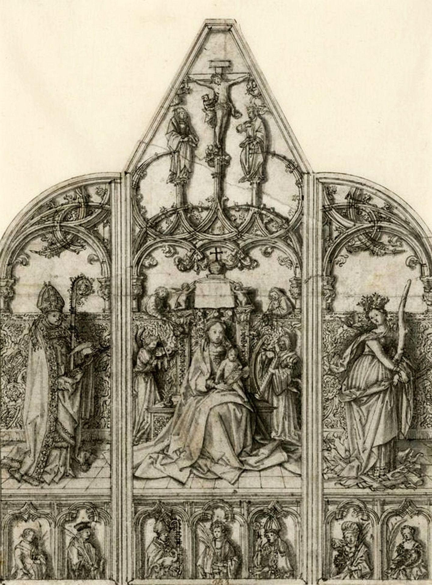 Altar Design for the Augsburg Cathedral by Hans Holbein the Elder