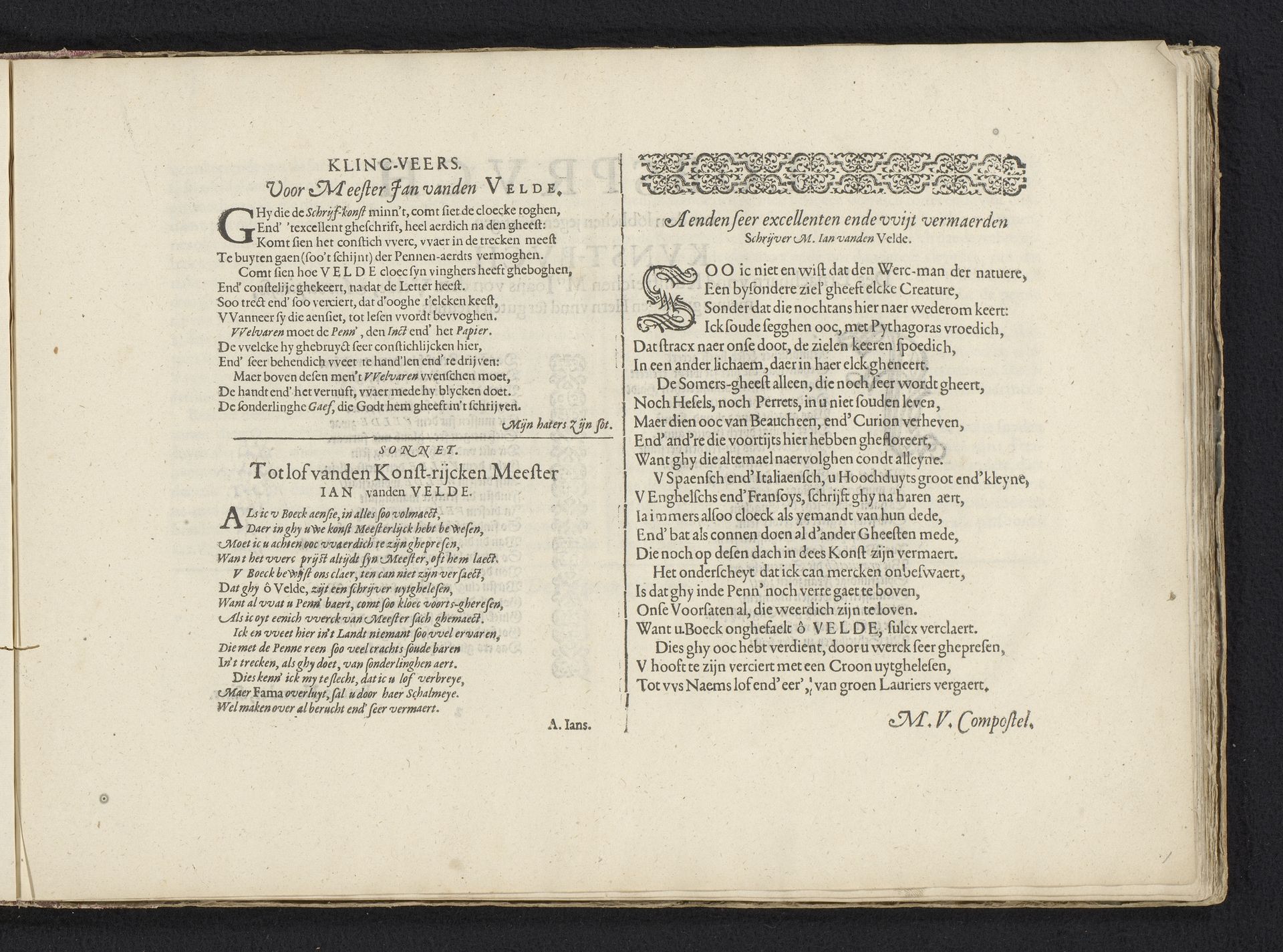 Drie Nederlandstalige drempeldichten by Antonius Smyters
