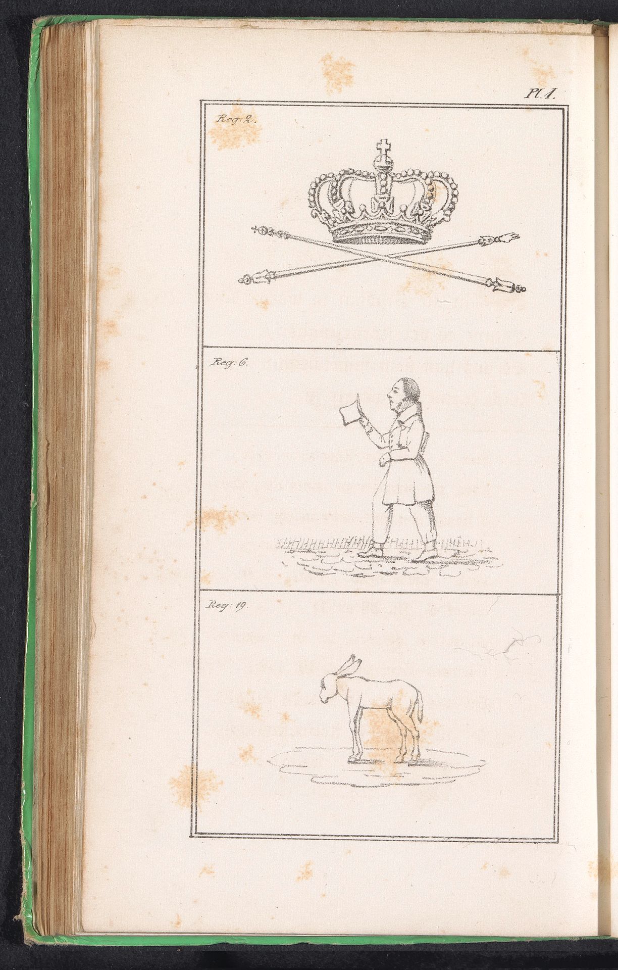 Spotprent in Utrechtse studentenalmanak, 1842 by Anonymous