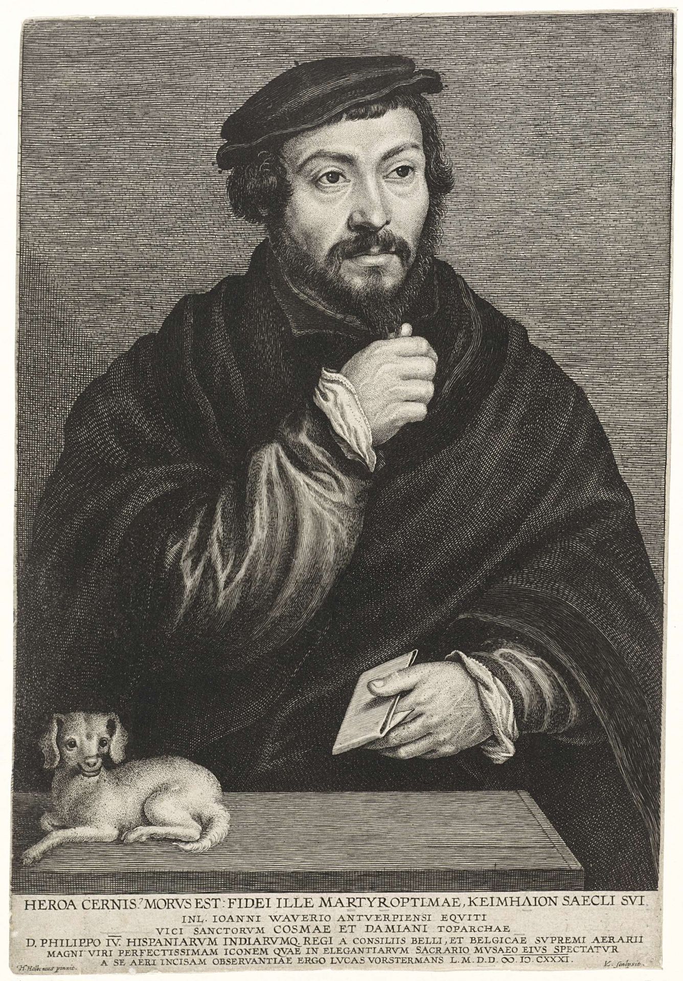 Portret van sir Thomas More by Lucas Vorsterman I