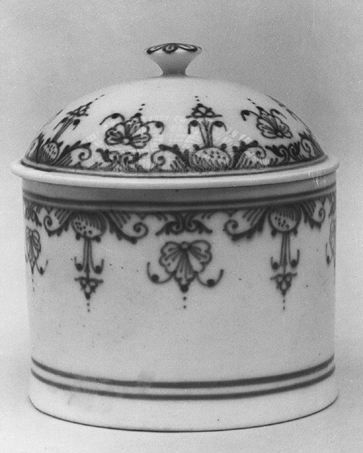 Jar with cover by Mennecy