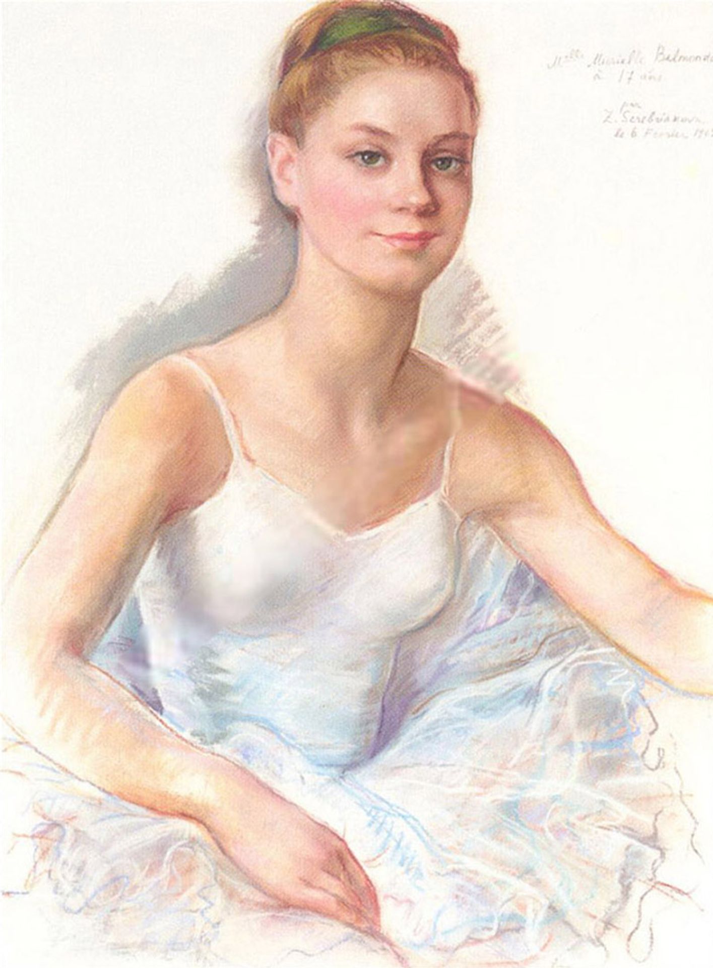 Portrait of a ballerina Muriel Belmondo by Zinaida Serebriakova