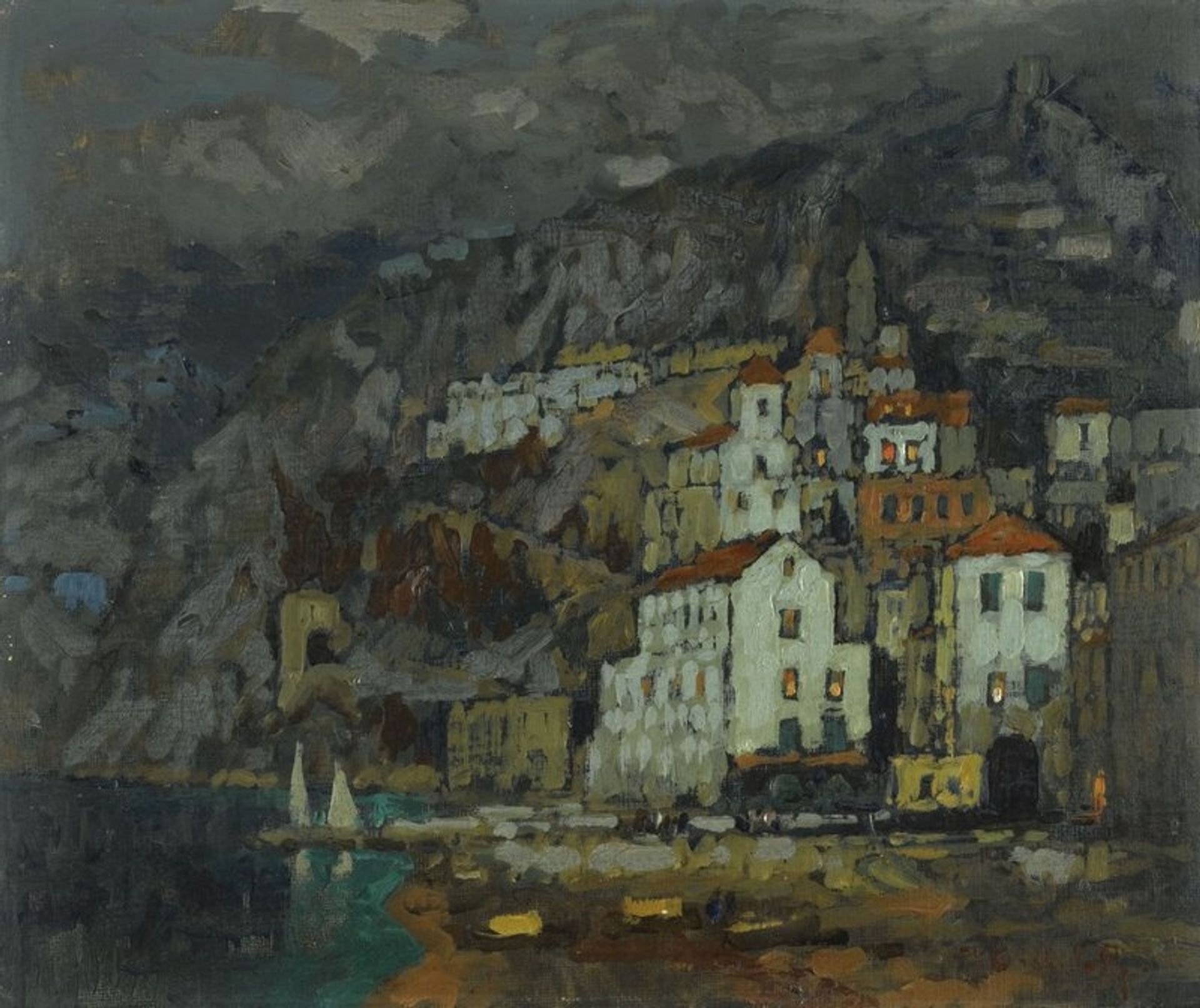 A View of Amalfi by Konstantin Gorbatov