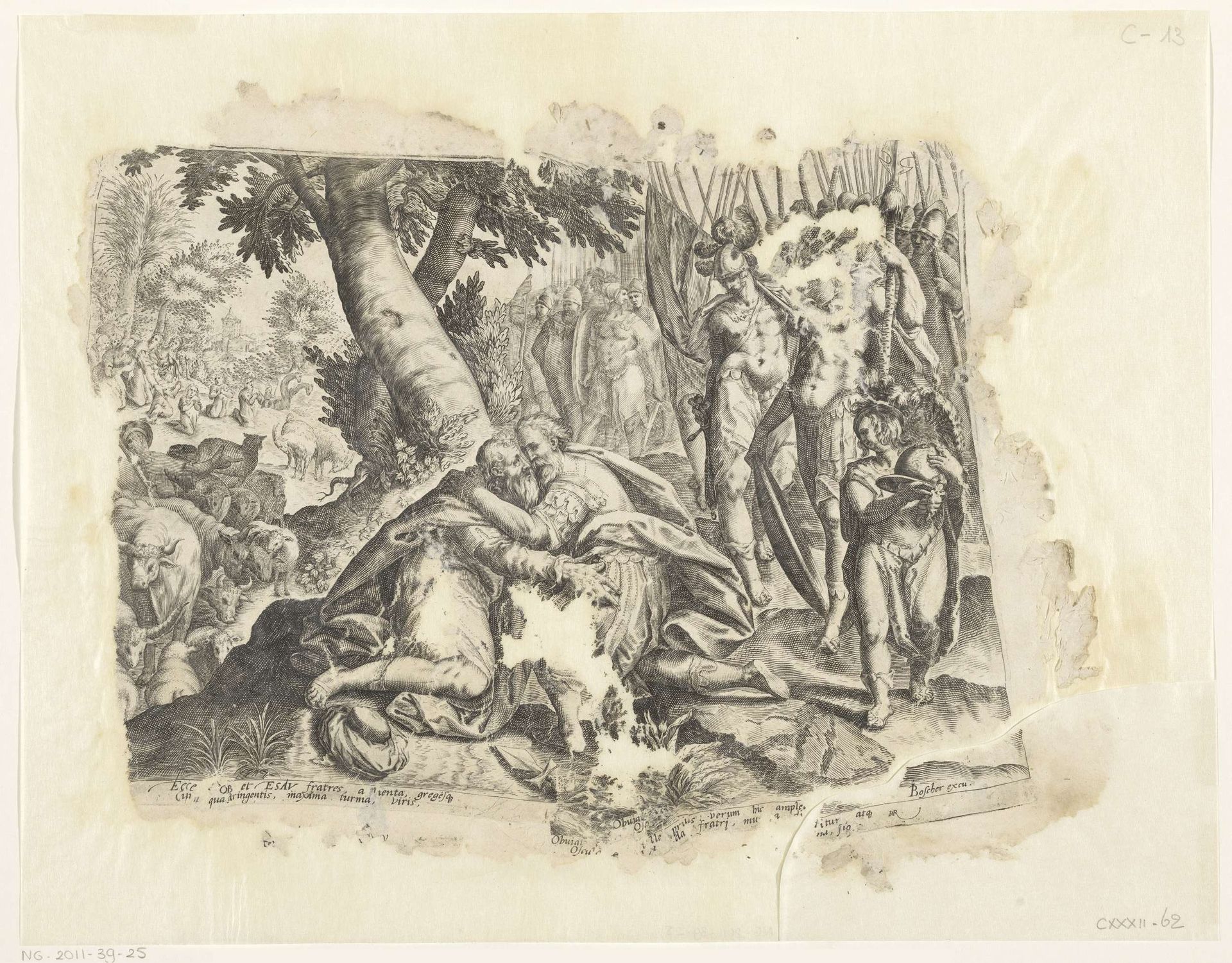 Verzoening van Jakob en Esau by Zacharias Dolendo