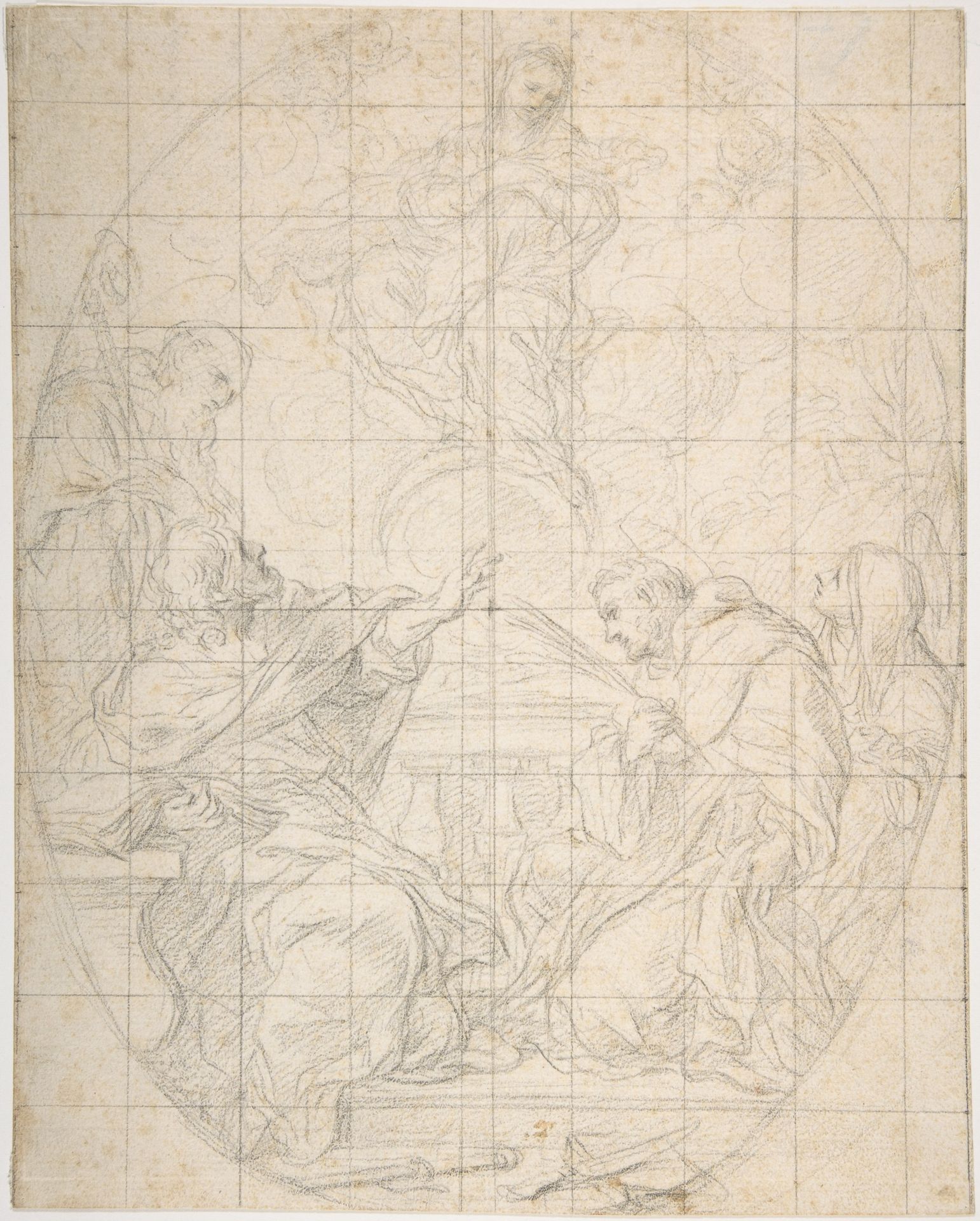 The Virgin Immaculate Appearing to Four Saints by Ciro Ferri