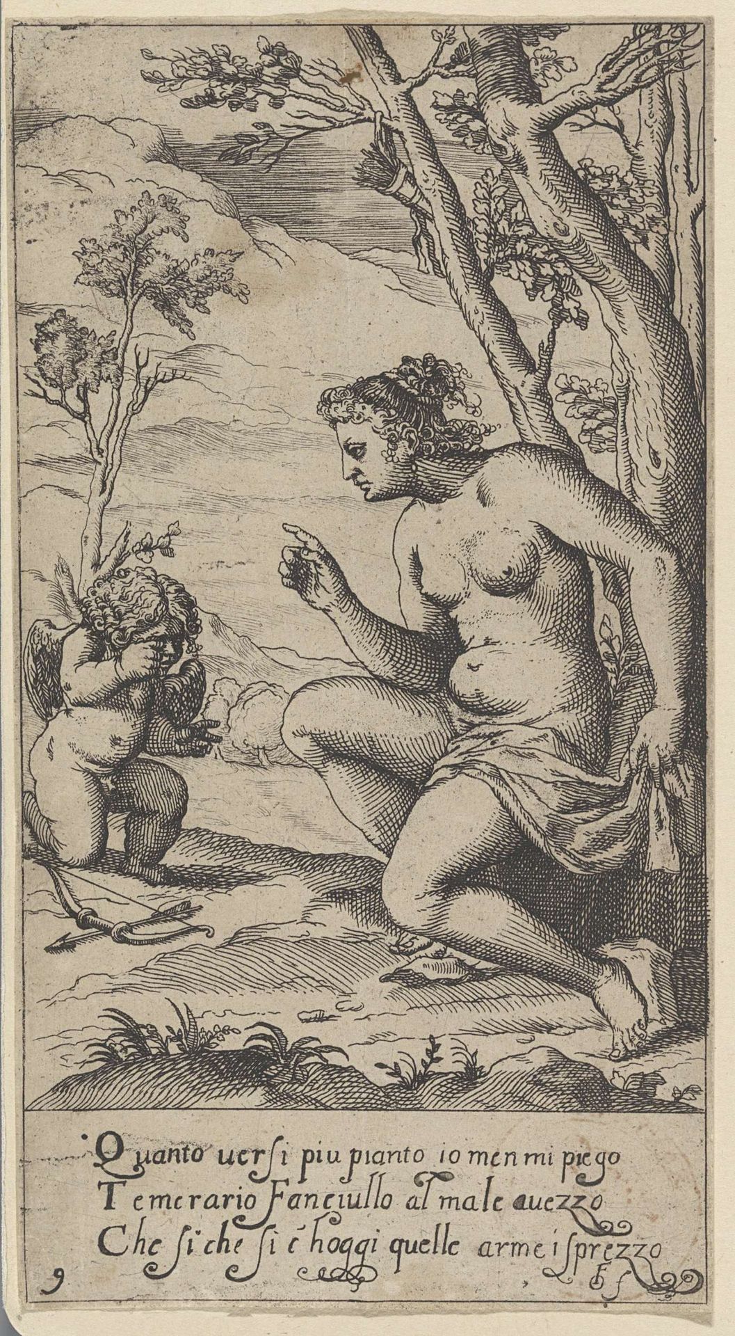 Venus geeft Amor een standje by Anonymous