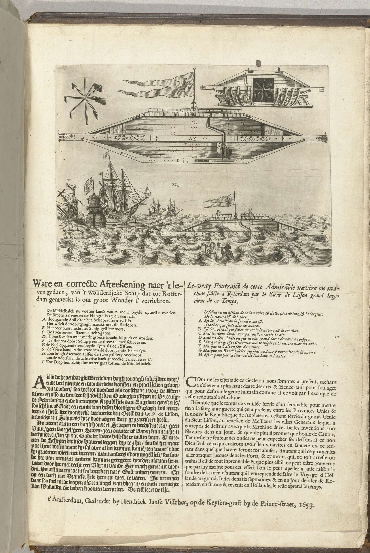 Het malle schip van Rotterdam, 1653 by Anonymous