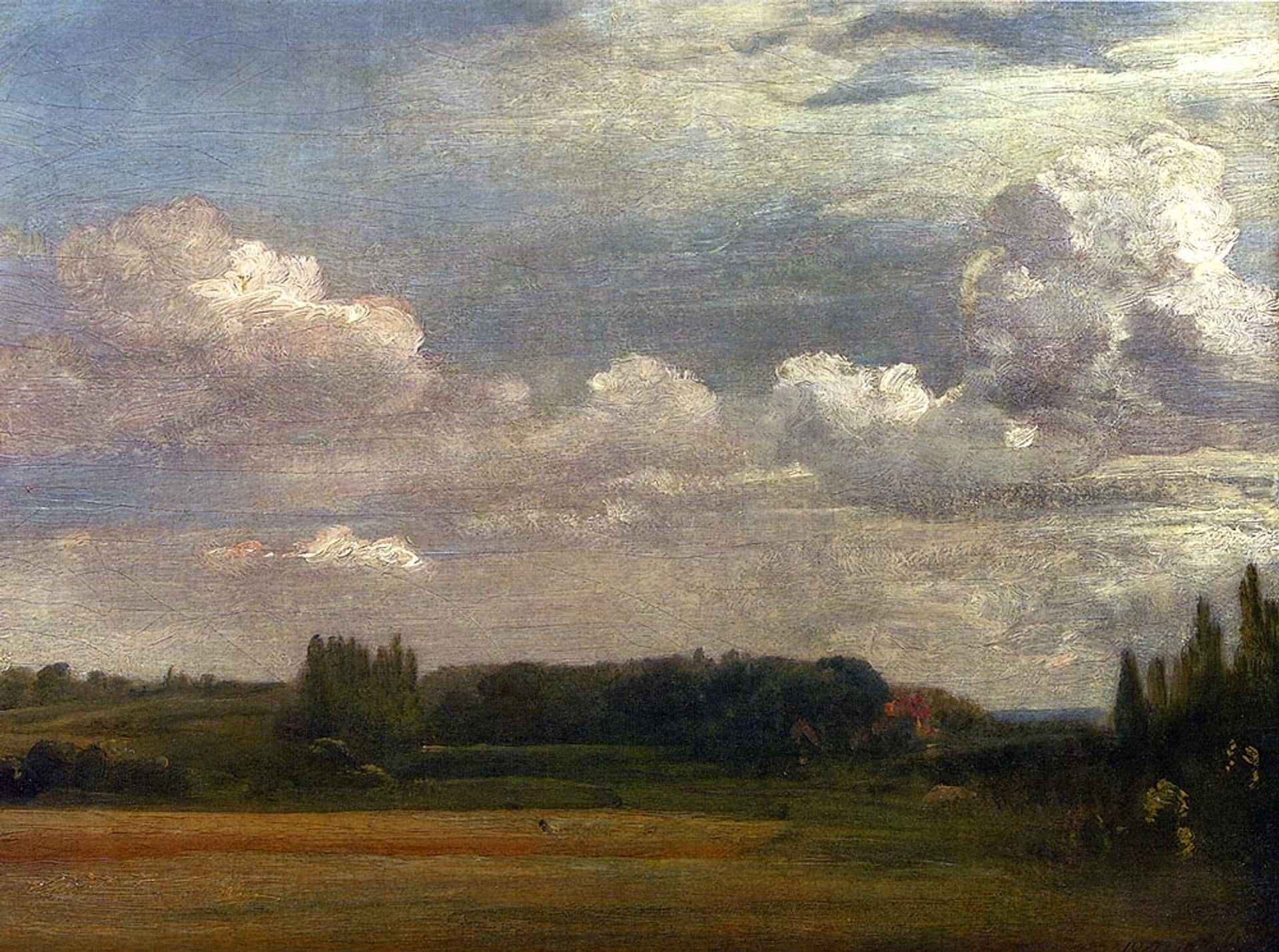 View Towards The Rectory From East Bergholt House by John Constable