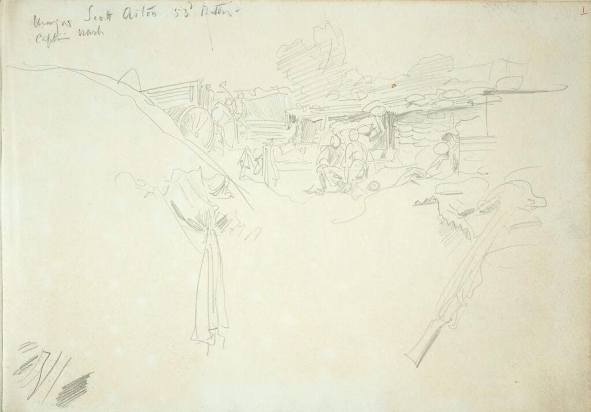 Military Scene by John Singer Sargent