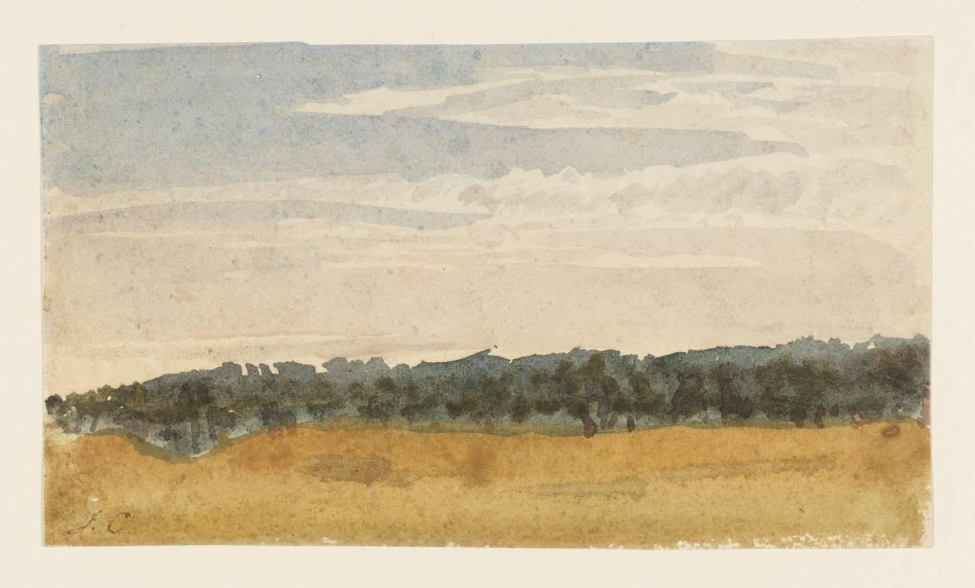 Fields at Sunset by Joshua Cristall