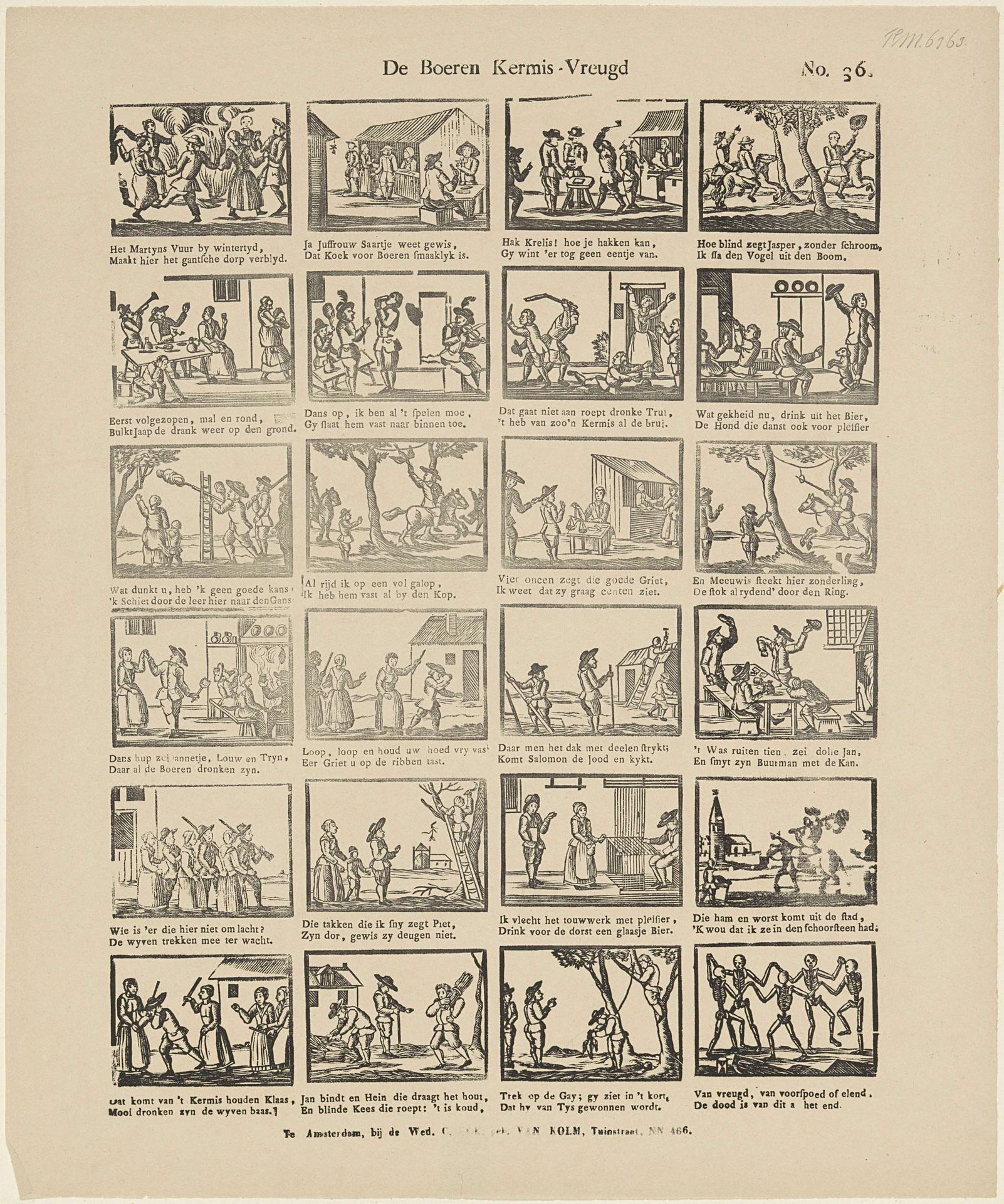 De boeren kermis-vreugd by weduwe C. Kok-van Kolm