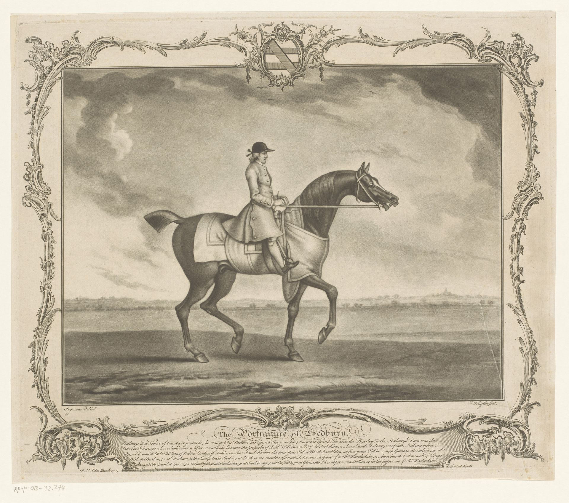 Racepaard met jockey by Richard Houston