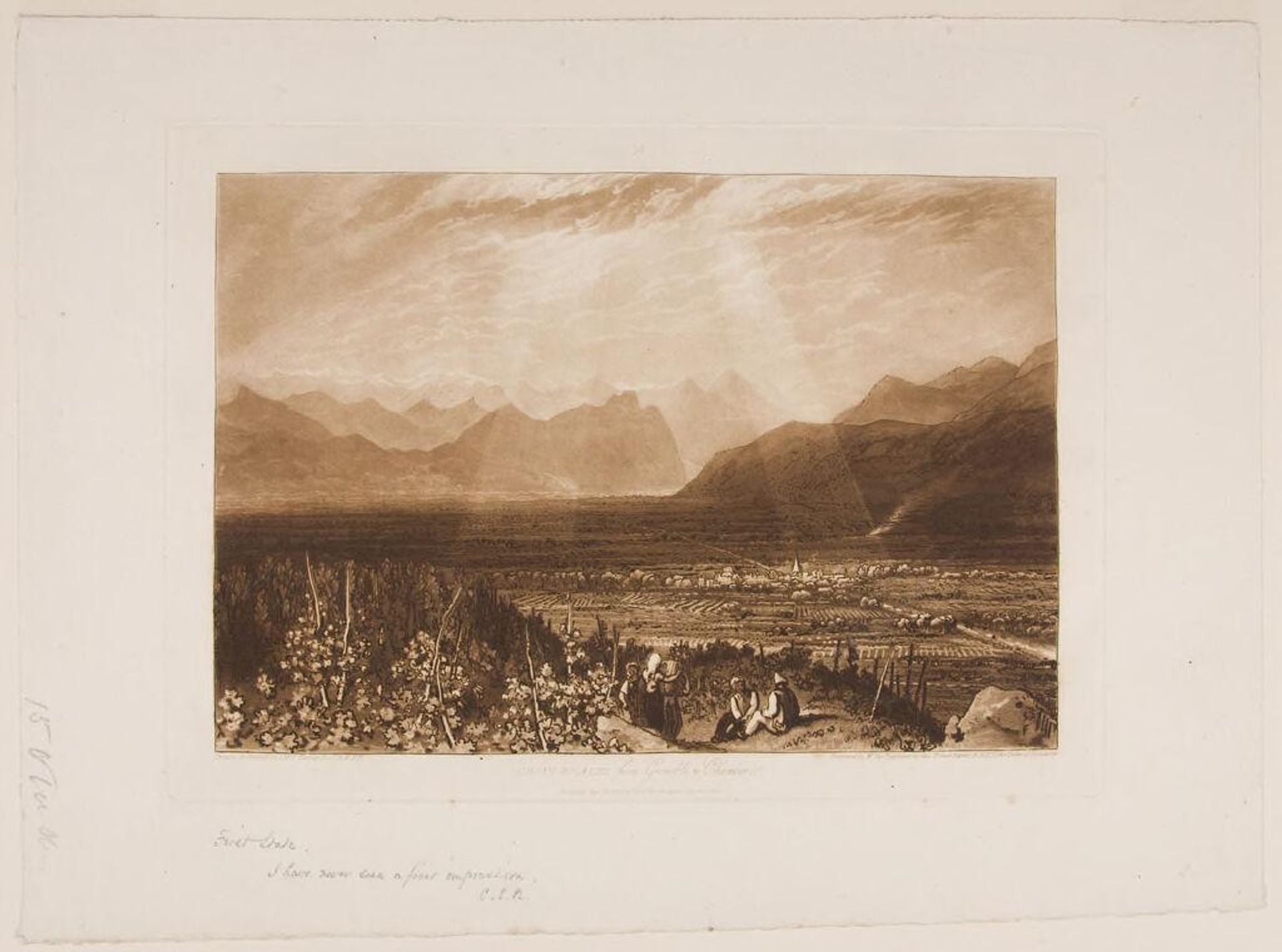 Chain of the Alps from Grenoble to Chamberi by Joseph Mallord William Turner