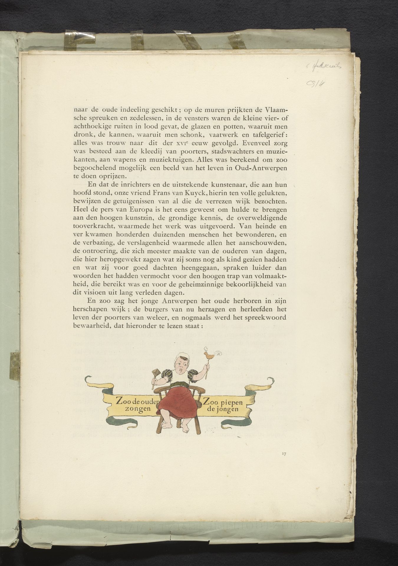 De wijk Oud-Antwerpen in de wereldtentoonstelling van 1894 / in beeld gebracht door Frans van Kuyck; beschreven door Max Rooses by Max Rooses