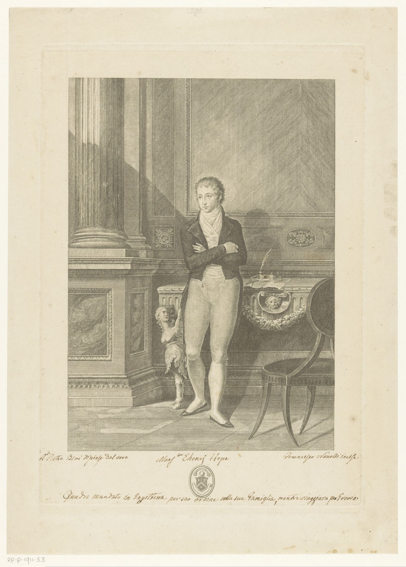 Jongeman, mogelijk bankier en kunstverzamelaar Henry Hope by Francesco Novelli
