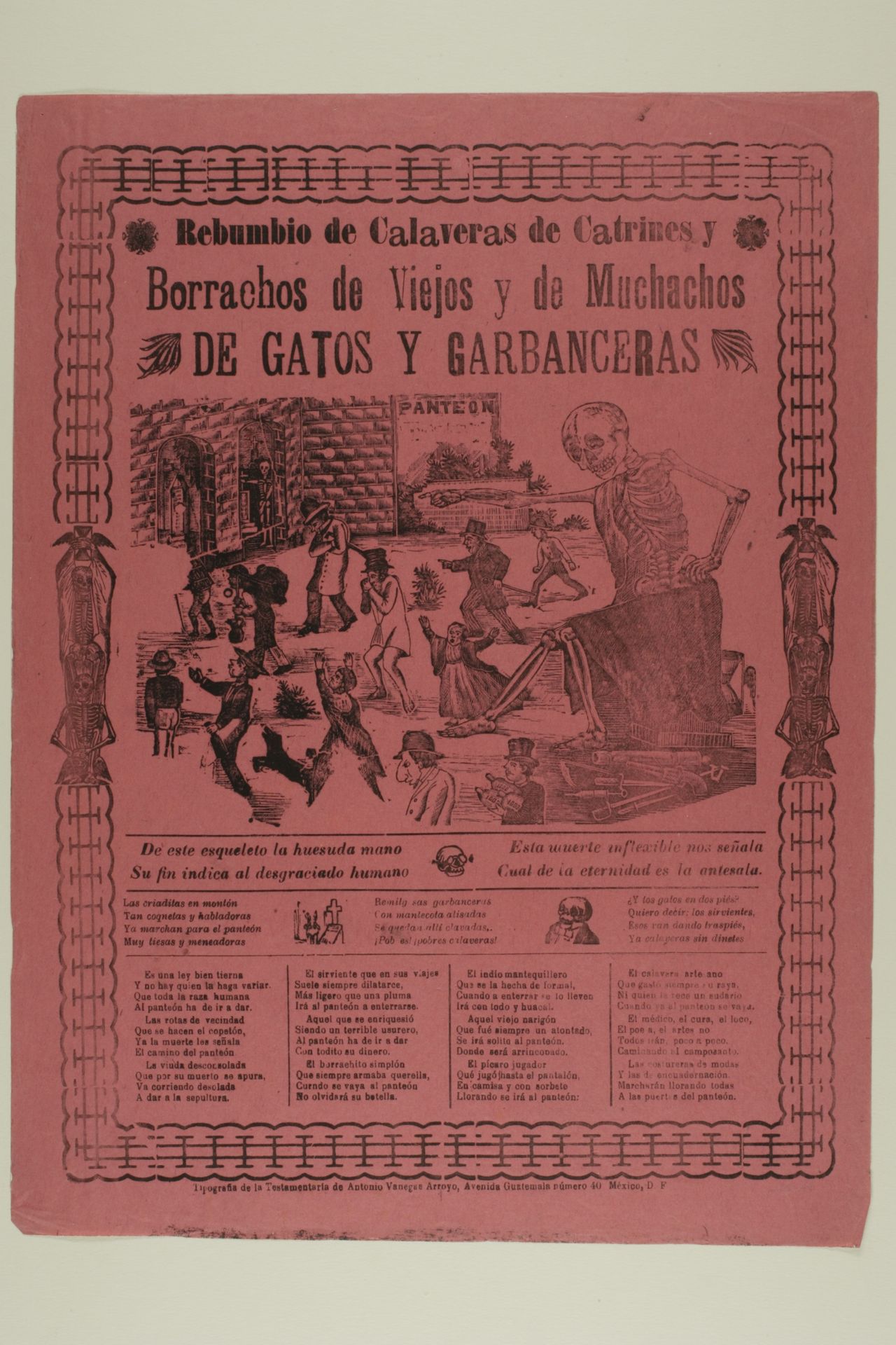 Noisy Assembly of Calavera Dandies and Old Drunks and Laborers and Garbanzo-Sellers by Manuel Manilla