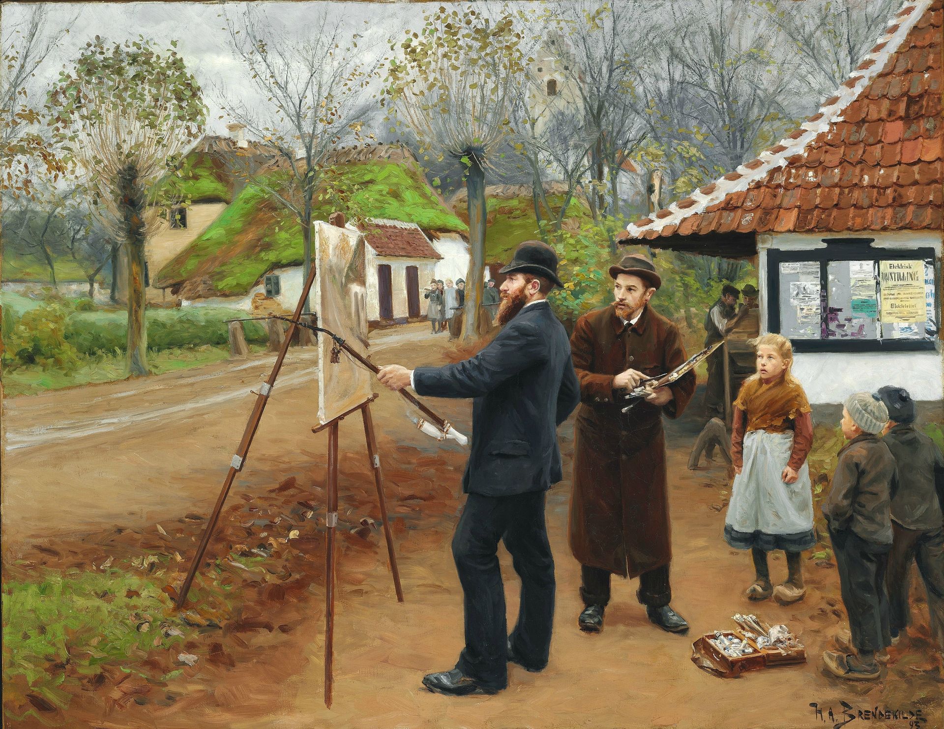 I. A. Ring Painting near Aasum Smithy by Hans Andersen Brendekilde