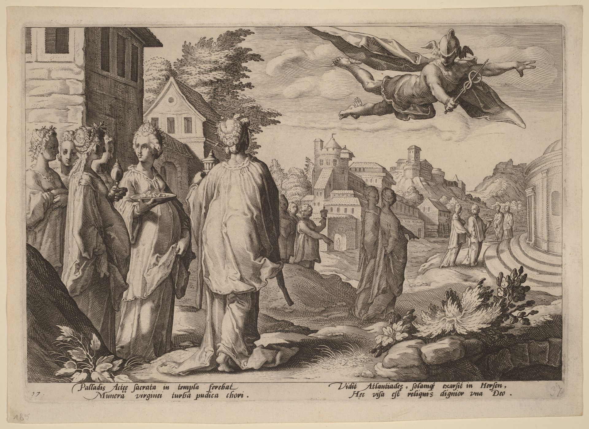 Mercury Falling in Love with Herse by Hendrick Goltzius