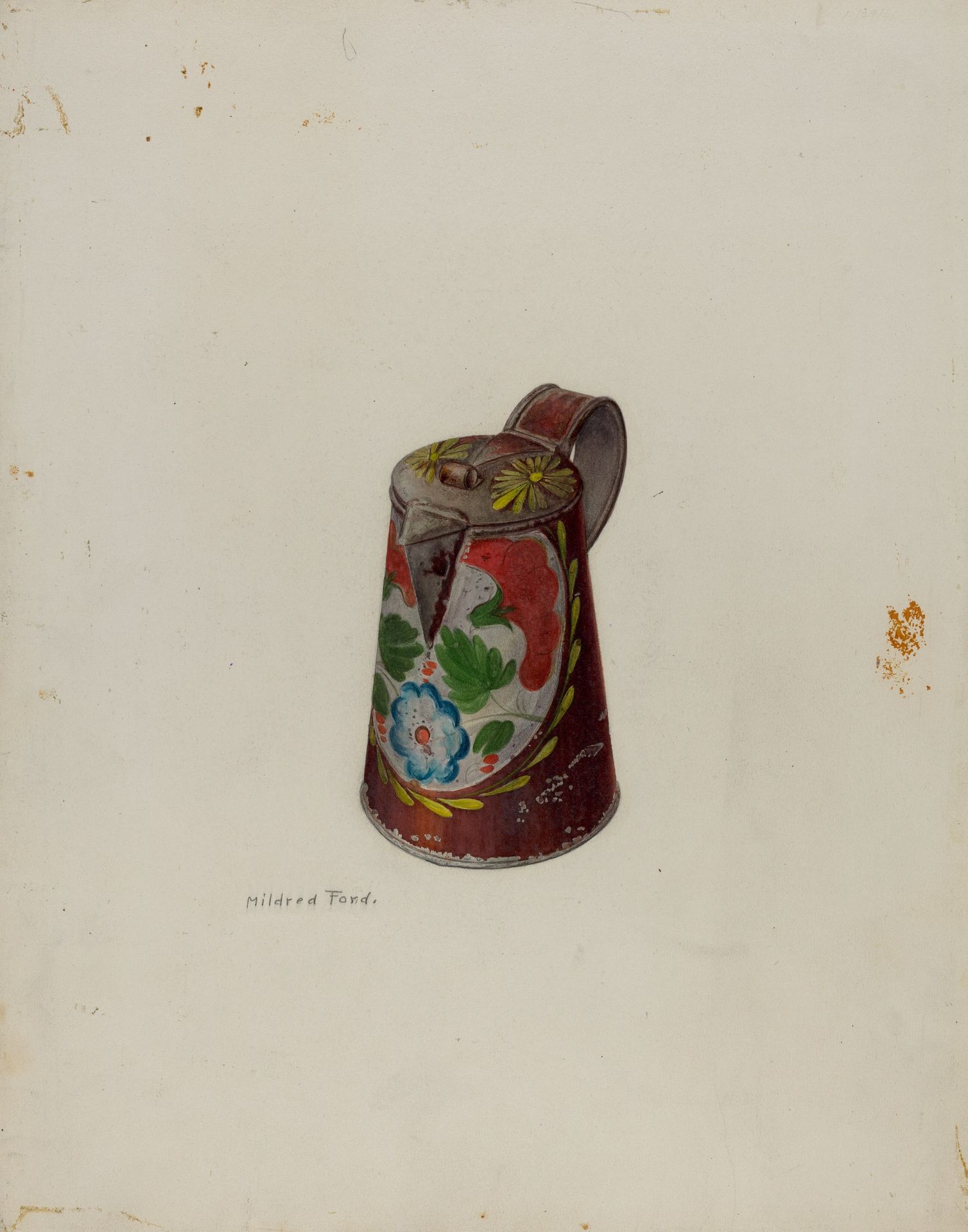 Toleware Syrup Pot by Mildred Ford