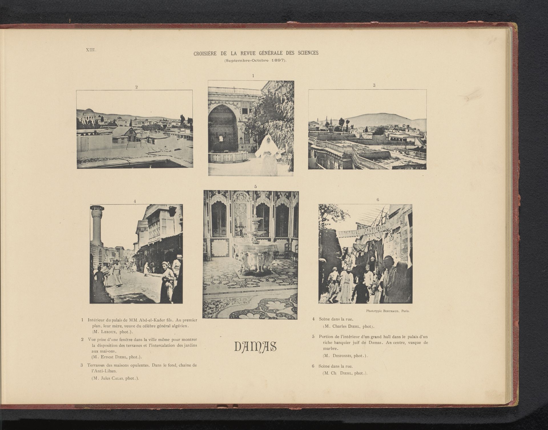 Zes gezichten op Damascus, Syrië by Jules Calas