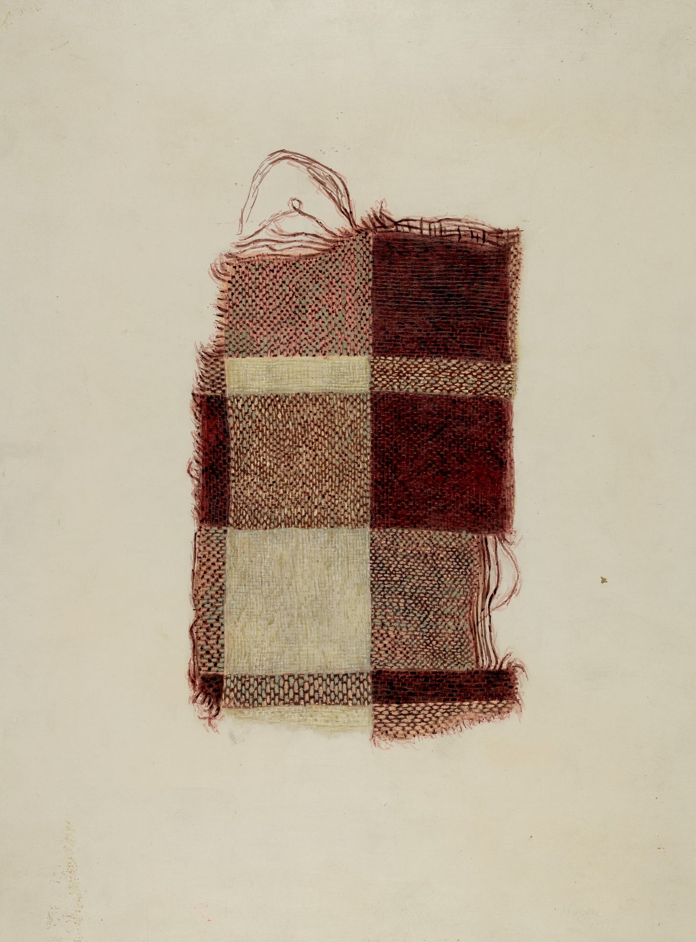 Piece of Homespun Wool by Hugh Clarke