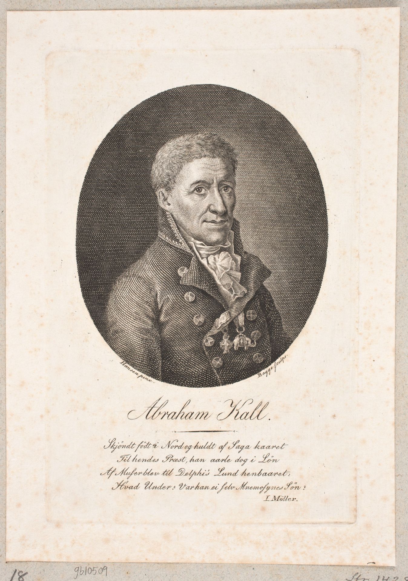 Abraham Kall by Oluf Olufsen Bagge