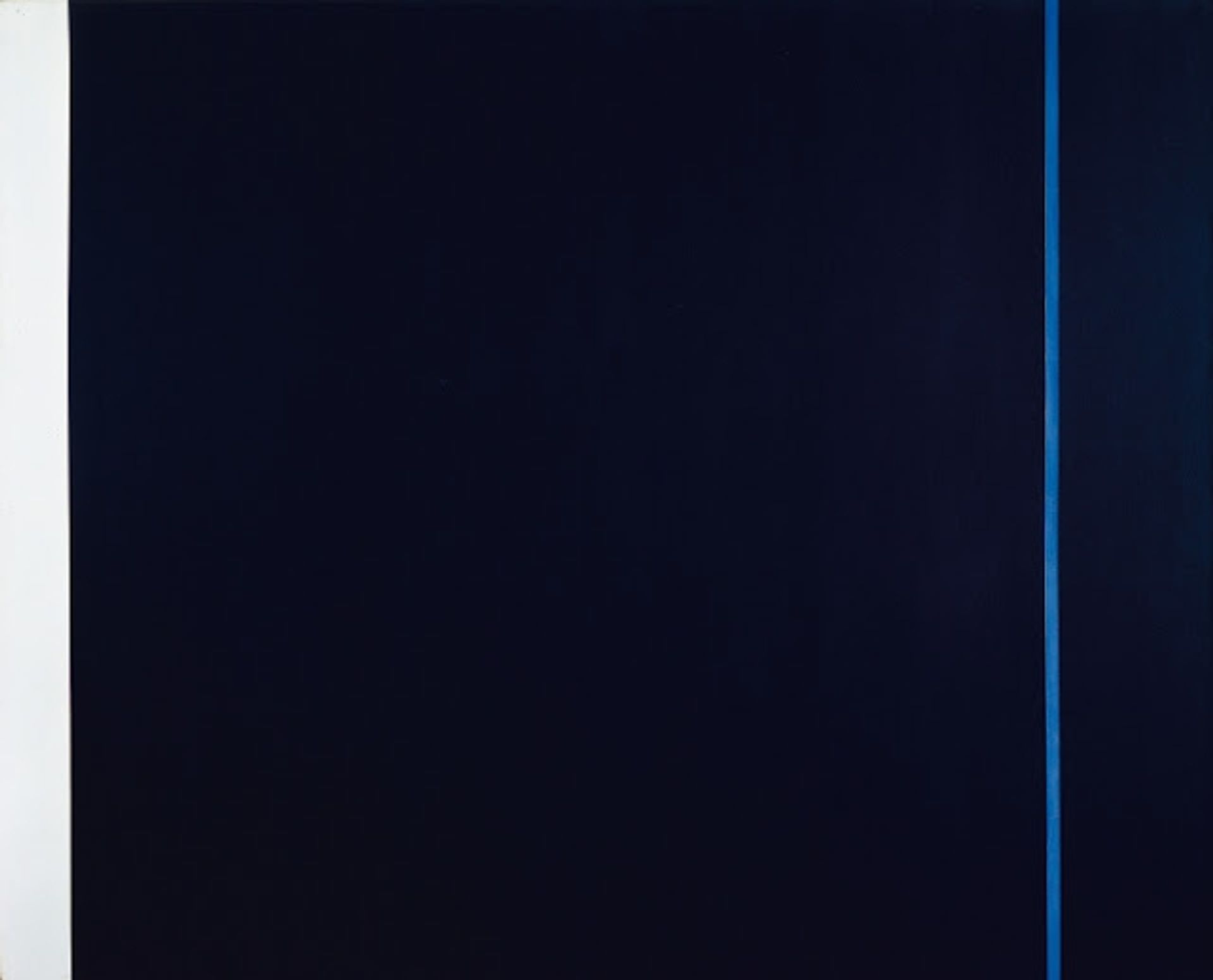 Midnight Blue by Barnett Newman