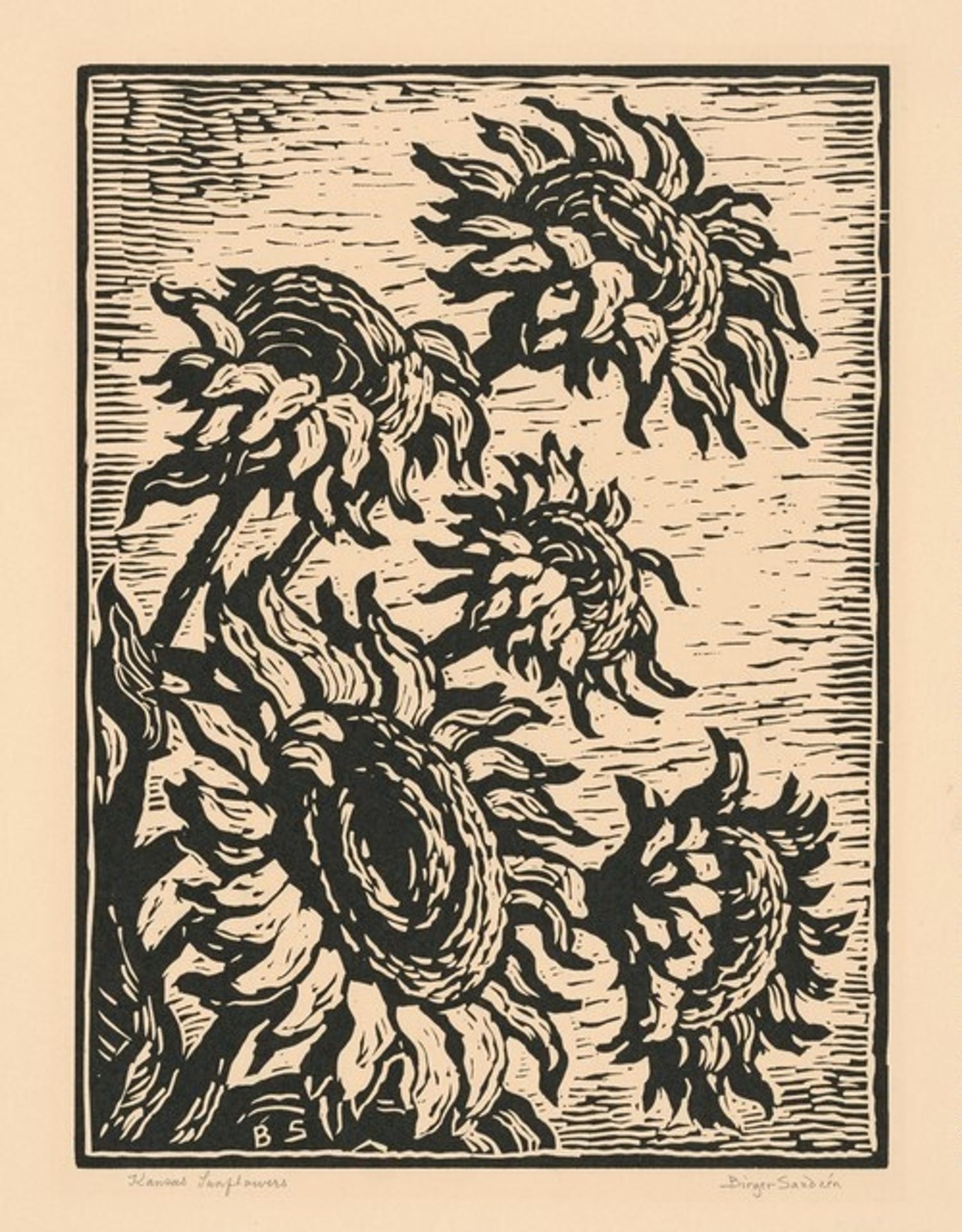Kansas Sunflowers by Birger Sandzén