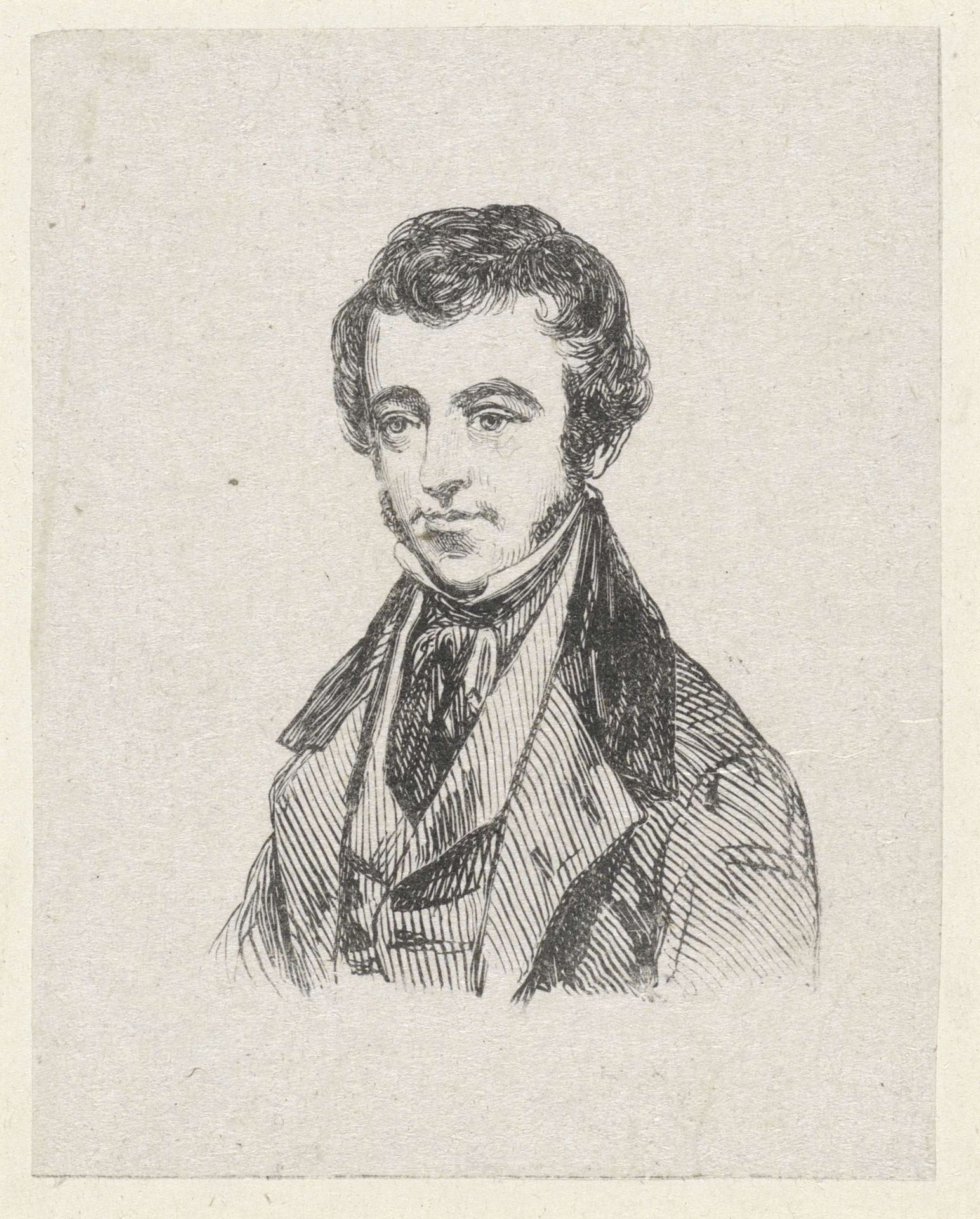 Portret van Lambertus Johannes Hansen by Anonymous