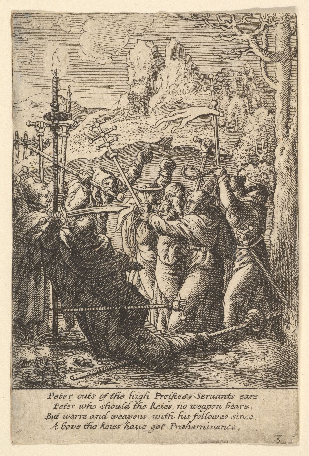 Jesus taken by Wenceslaus Hollar