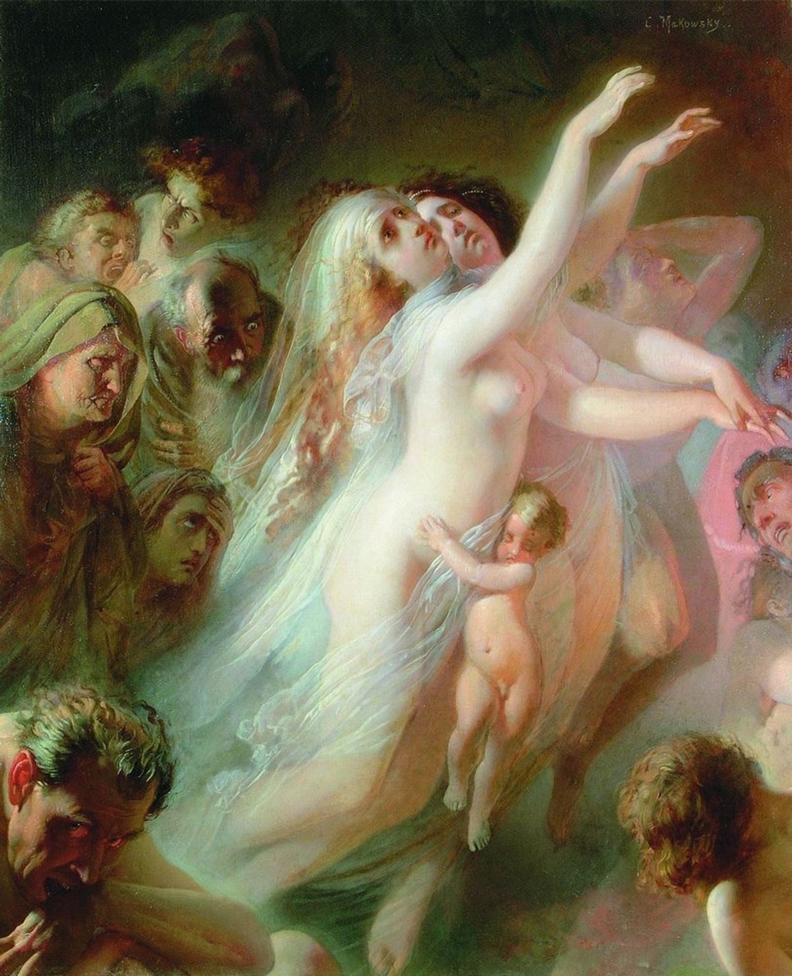 Charon carries dead souls across the River Styx by Konstantin Egorovich Makovsky