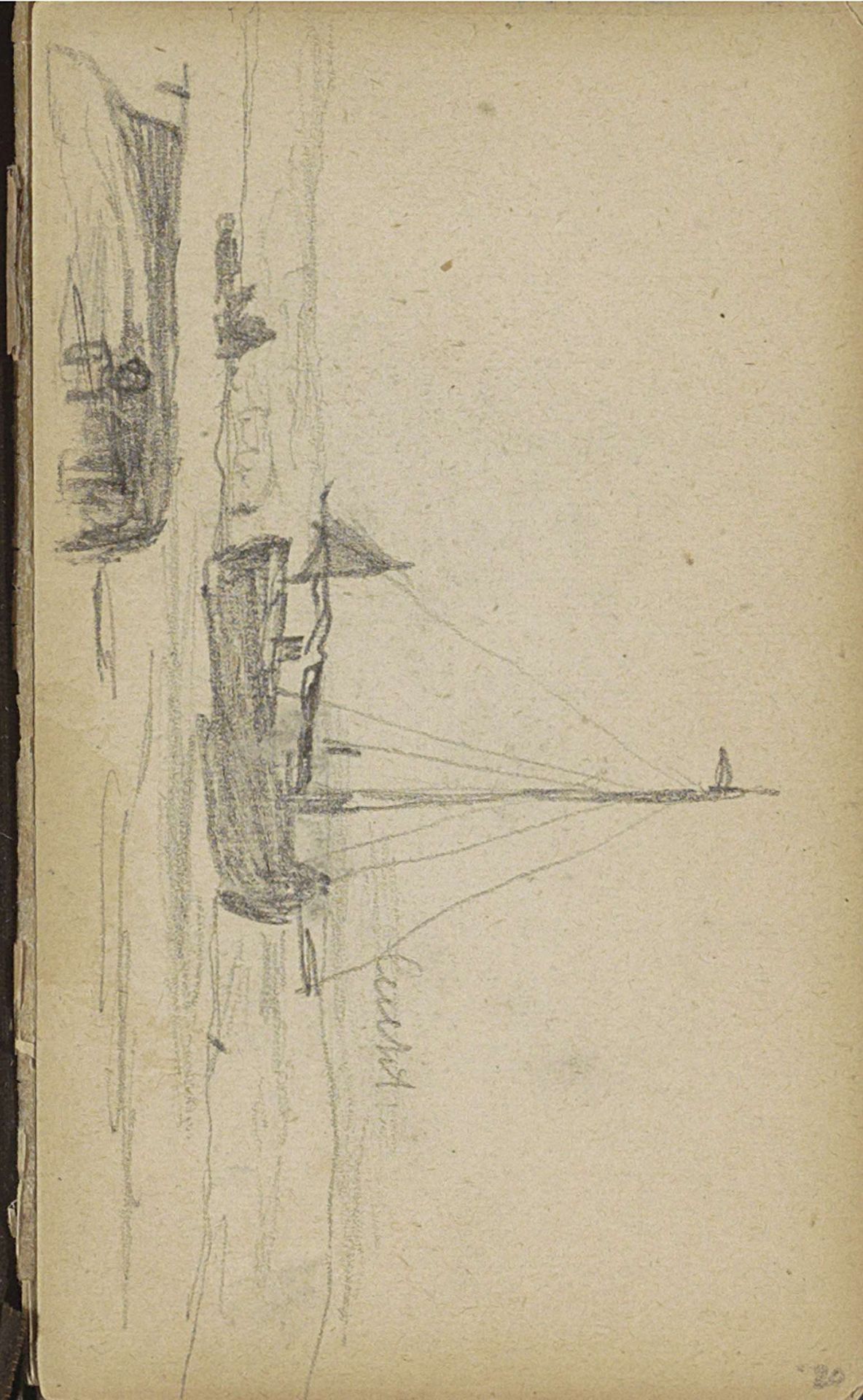 Zeilboot aan de vloedlijn by Johan Hendrik Weissenbruch