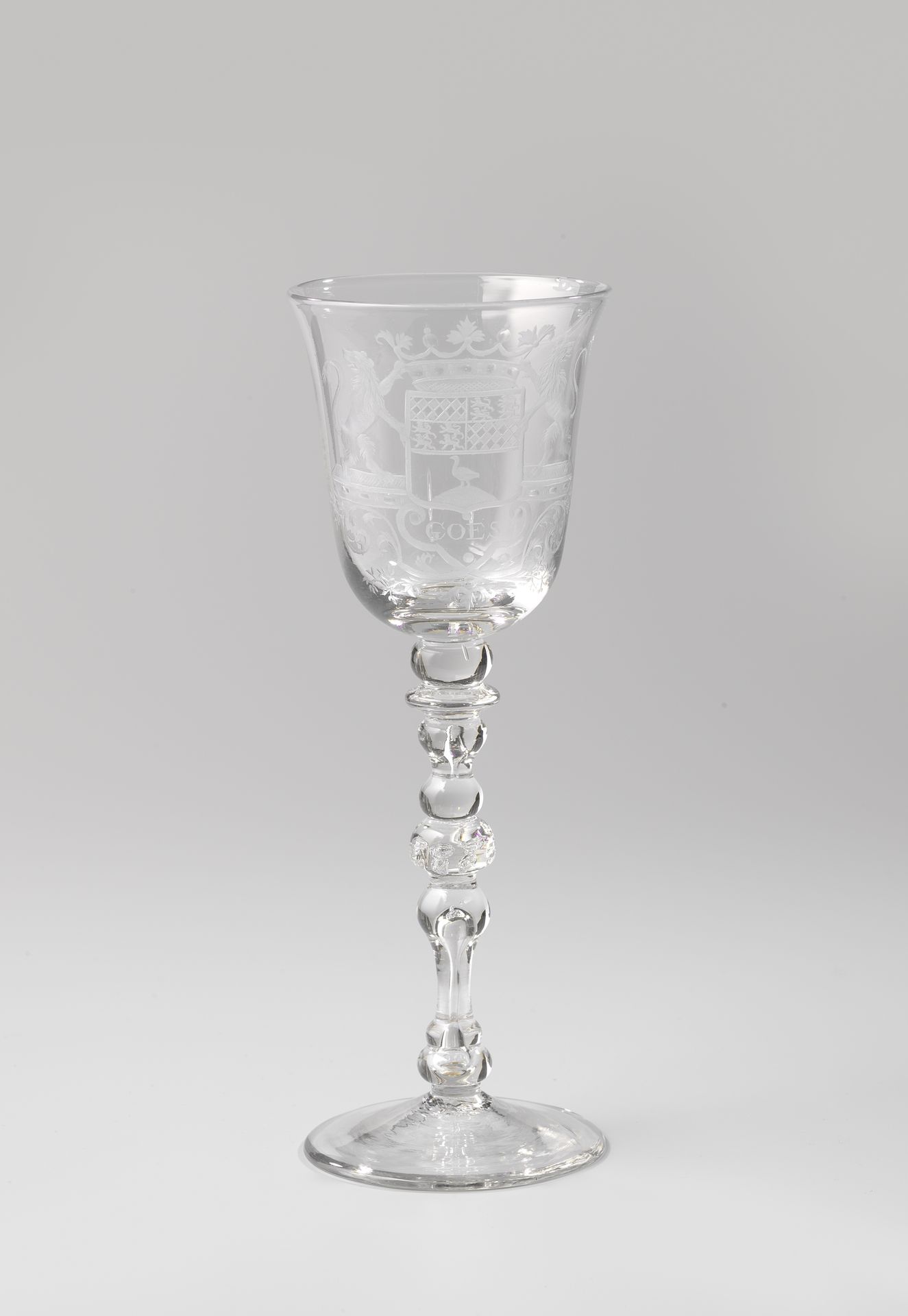 Kelkglas met het wapen van Goes by Anonymous