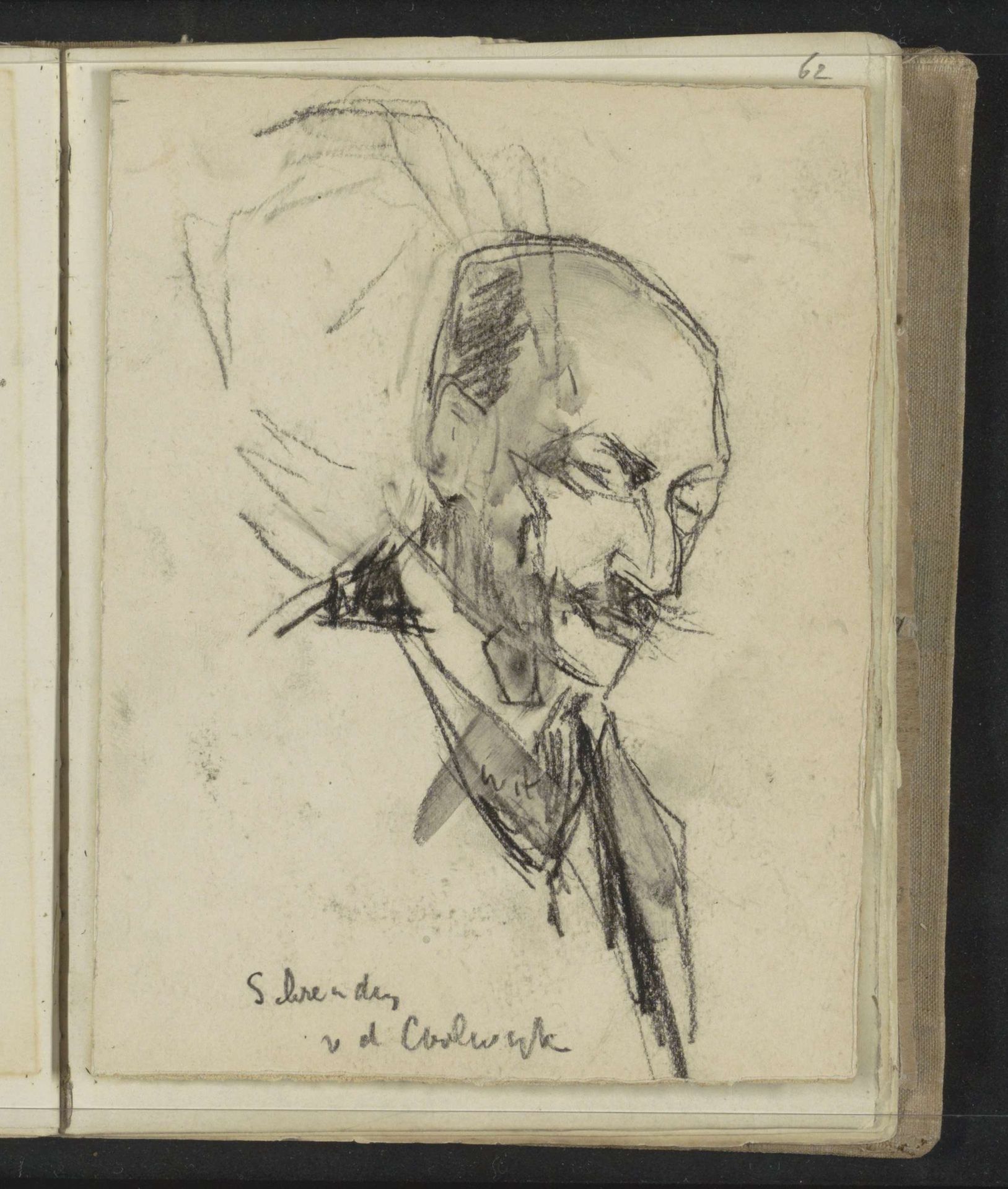 Portret van kunstenaar Jan Schreuder van de Coolwijk by Floris Arntzenius