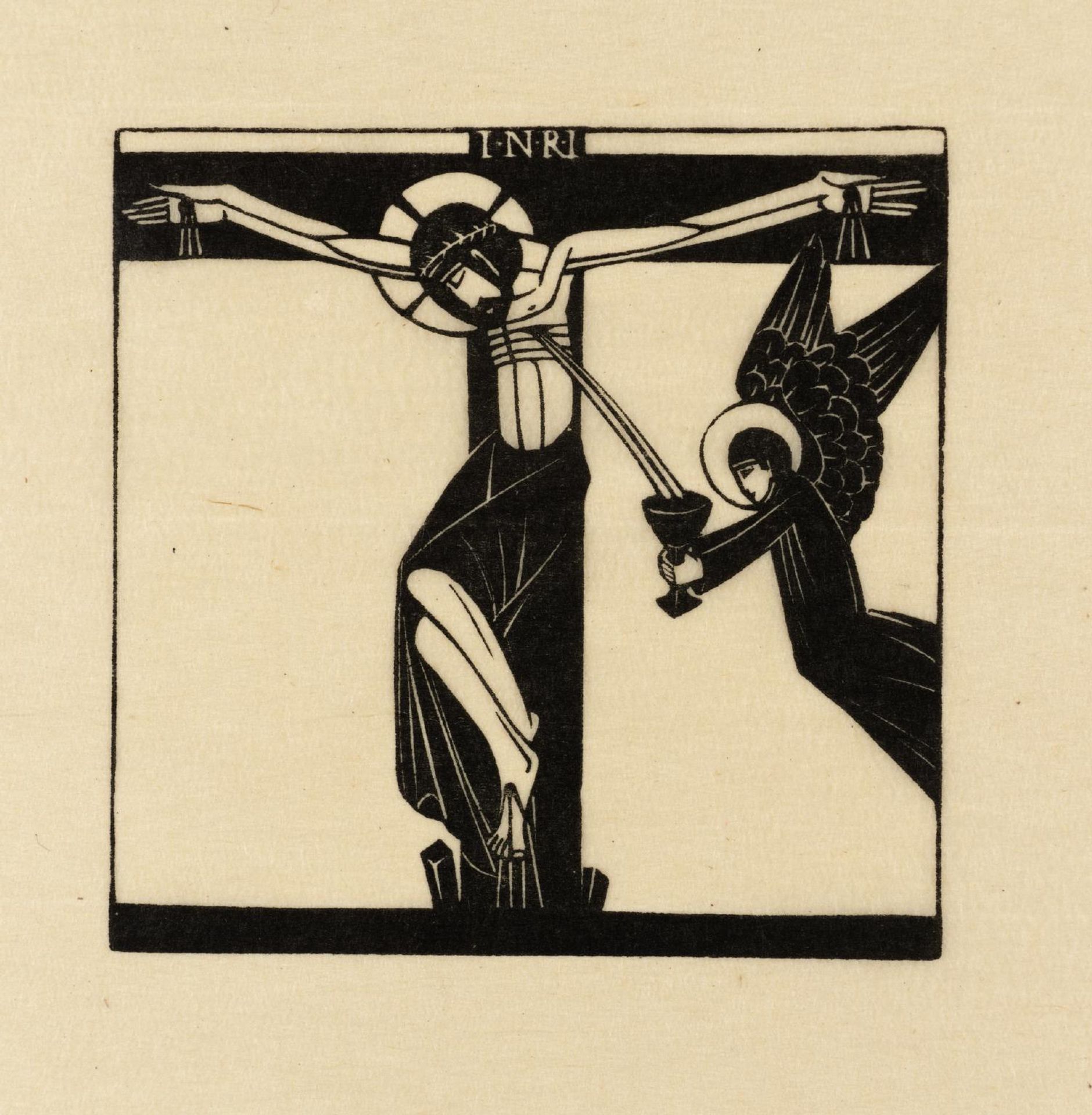 Jesus Dies Upon the Cross by Eric Gill