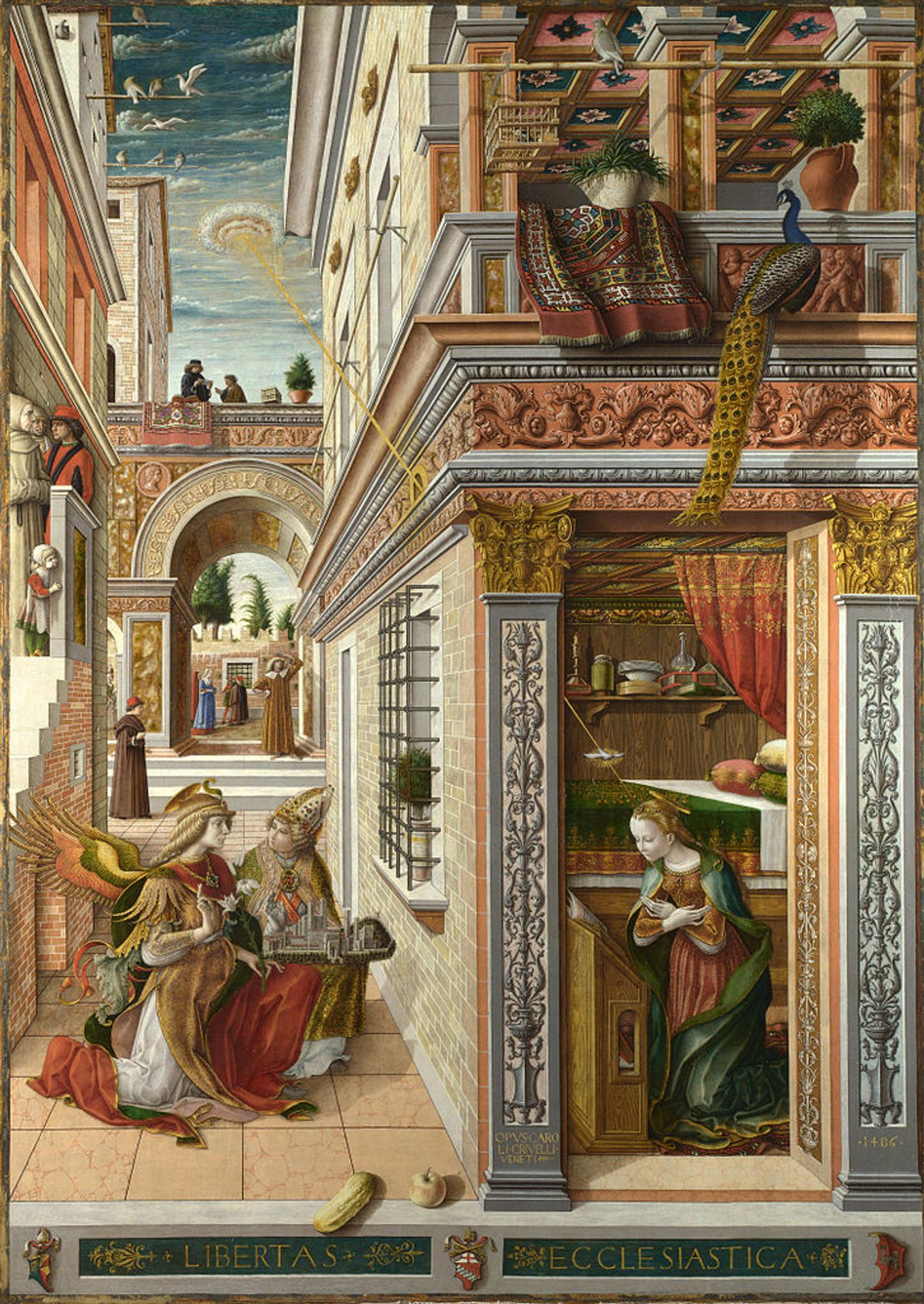 Annunciation with Saint Emidius by Carlo Crivelli