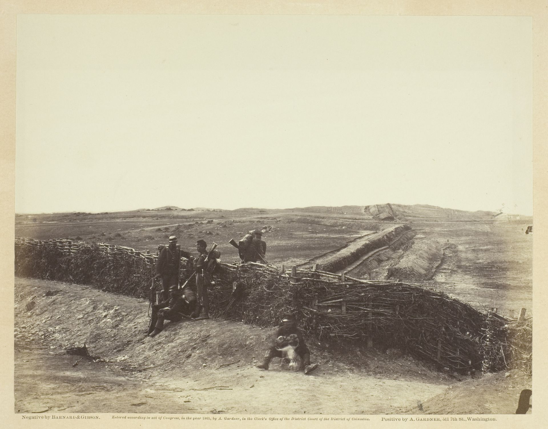 Fortifications on Heights of Centreville, Virginia by Barnard & Gibson