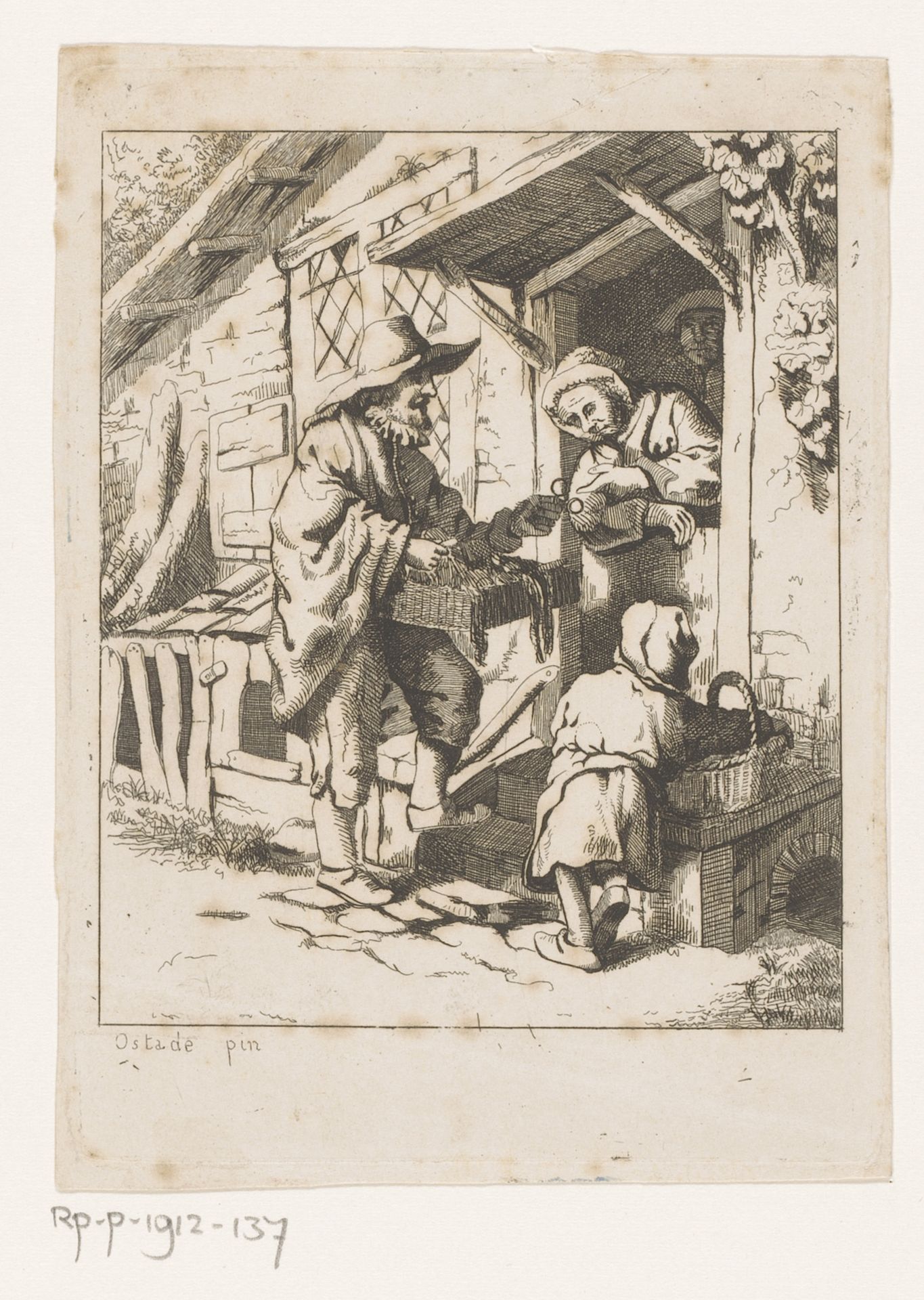 Brillenverkoper by Jean Théodore Joseph Linnig
