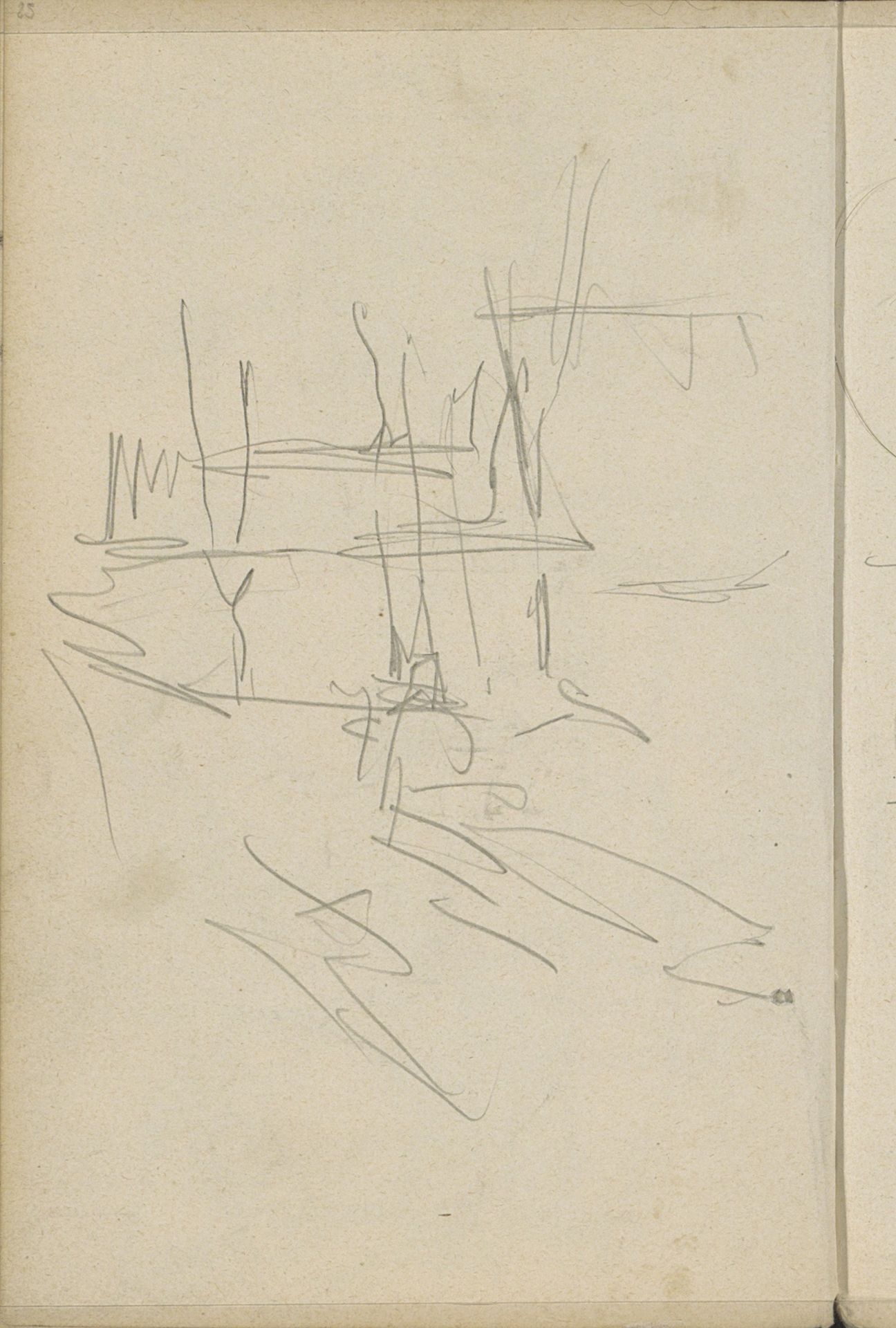 Gezicht in Amsterdam, mogelijk in de De Clercqstraat by George Hendrik Breitner