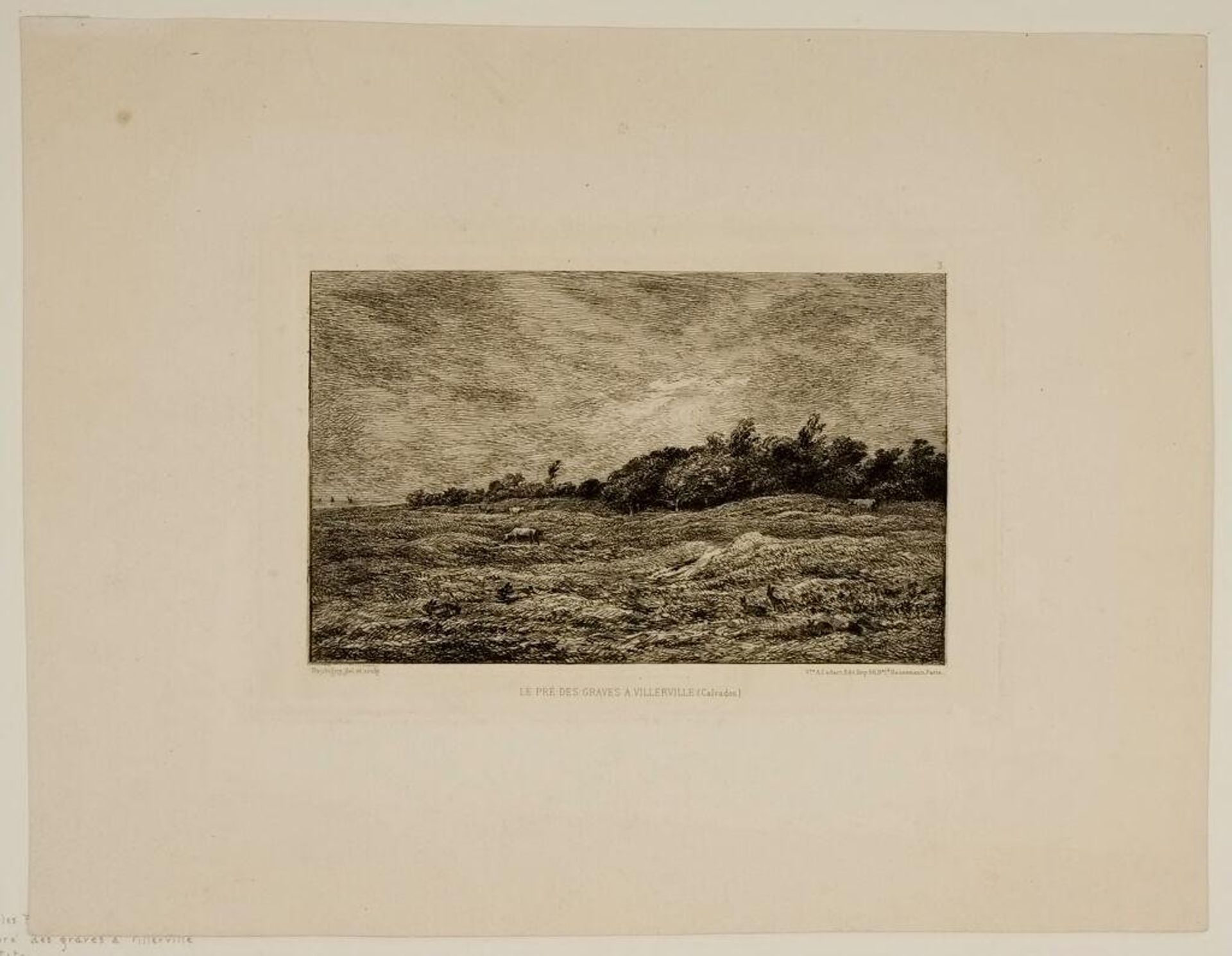 Pasture at Villerville (Calvados) by Charles François Daubigny