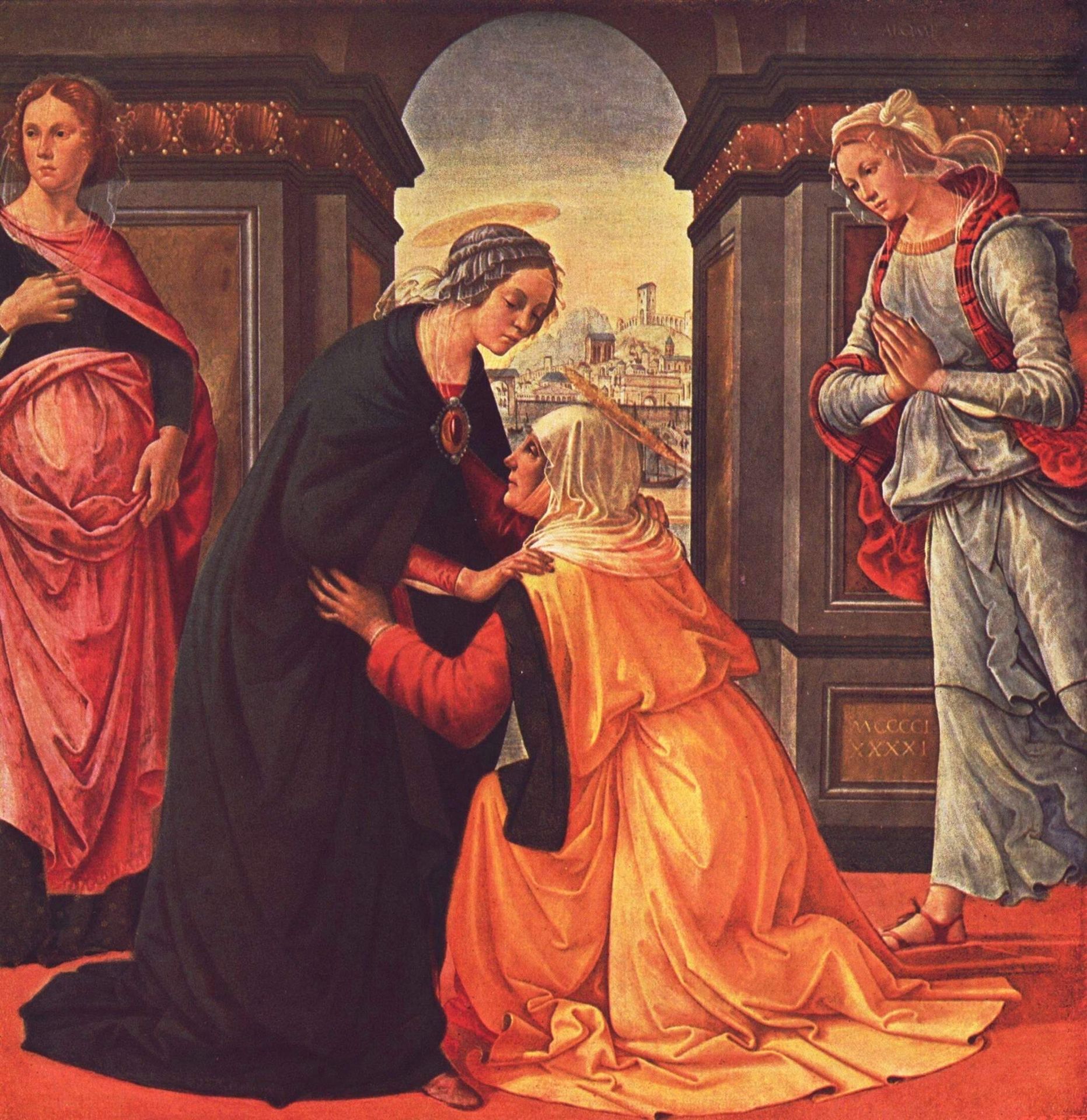 The Visitation by Domenico Ghirlandaio