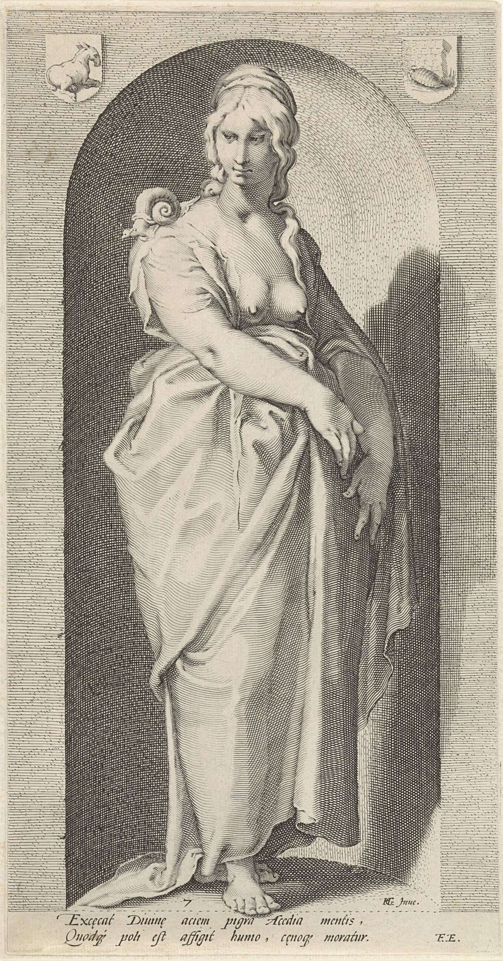 Luiheid (Acedia) by Jacob Matham