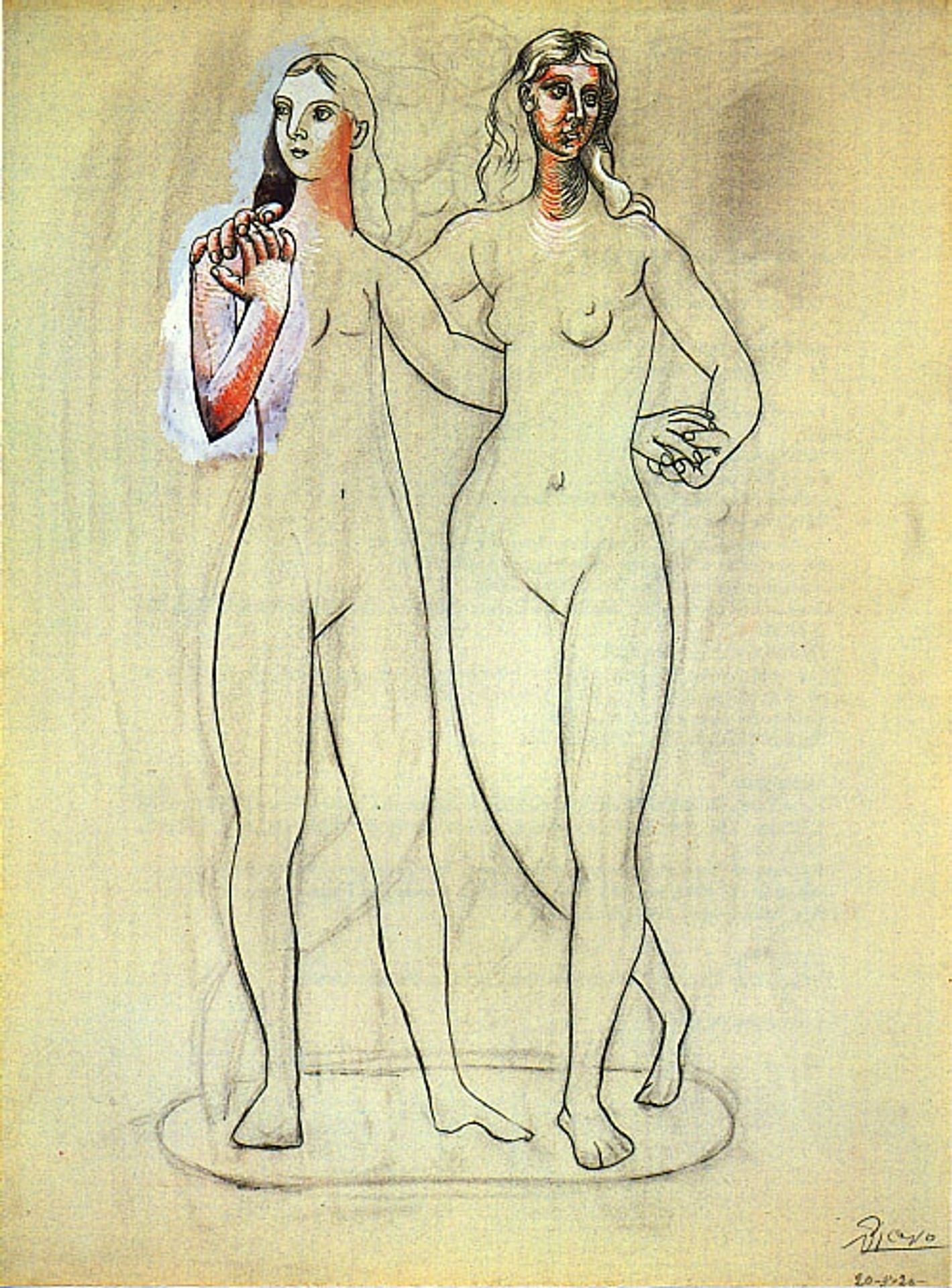 Two nude women by Pablo Picasso